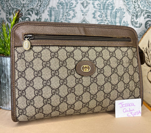 Gucci Vintage Brown Clutch