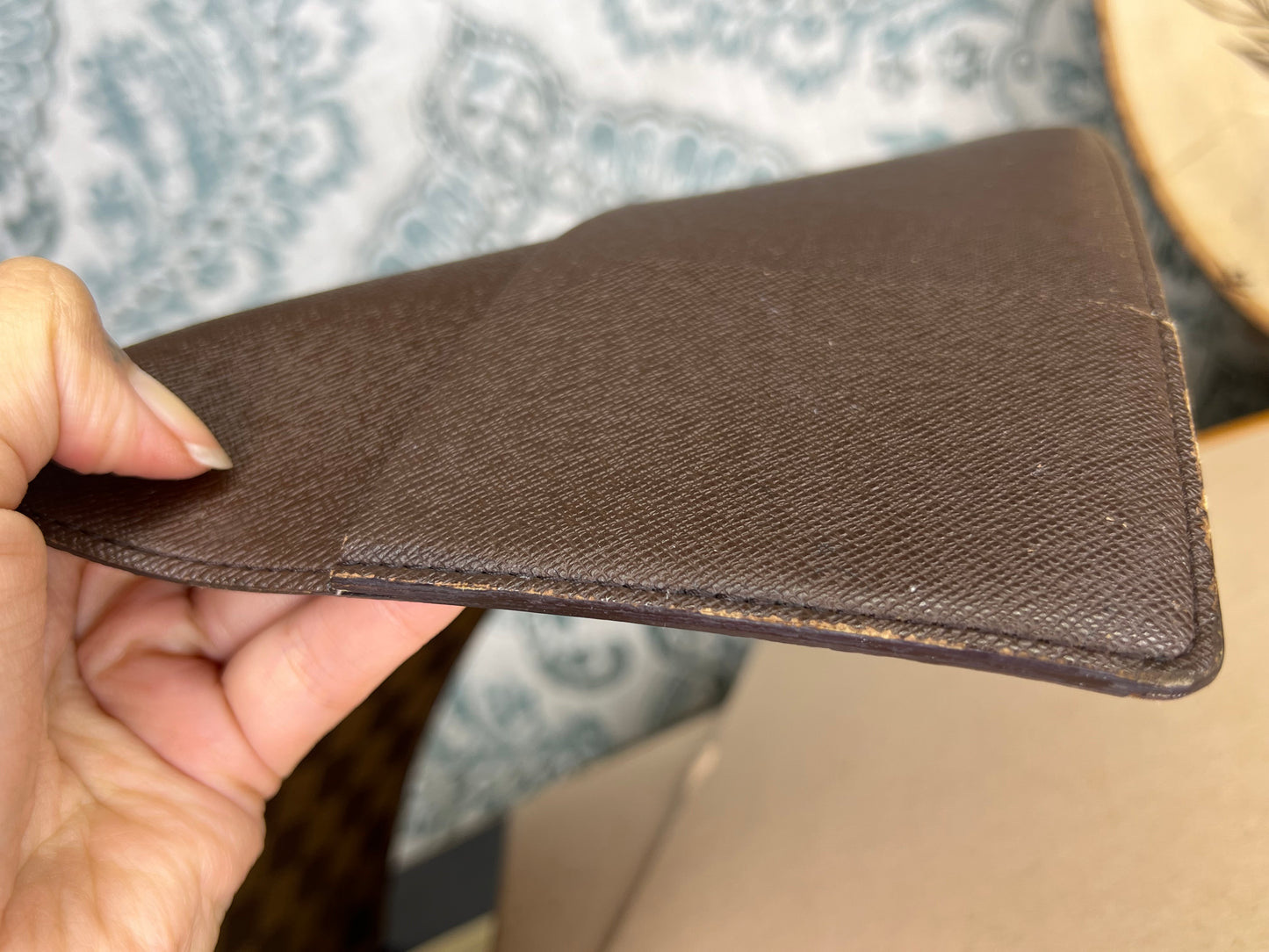 Louis Vuitton Damier Ebene Desk Agenda Cover