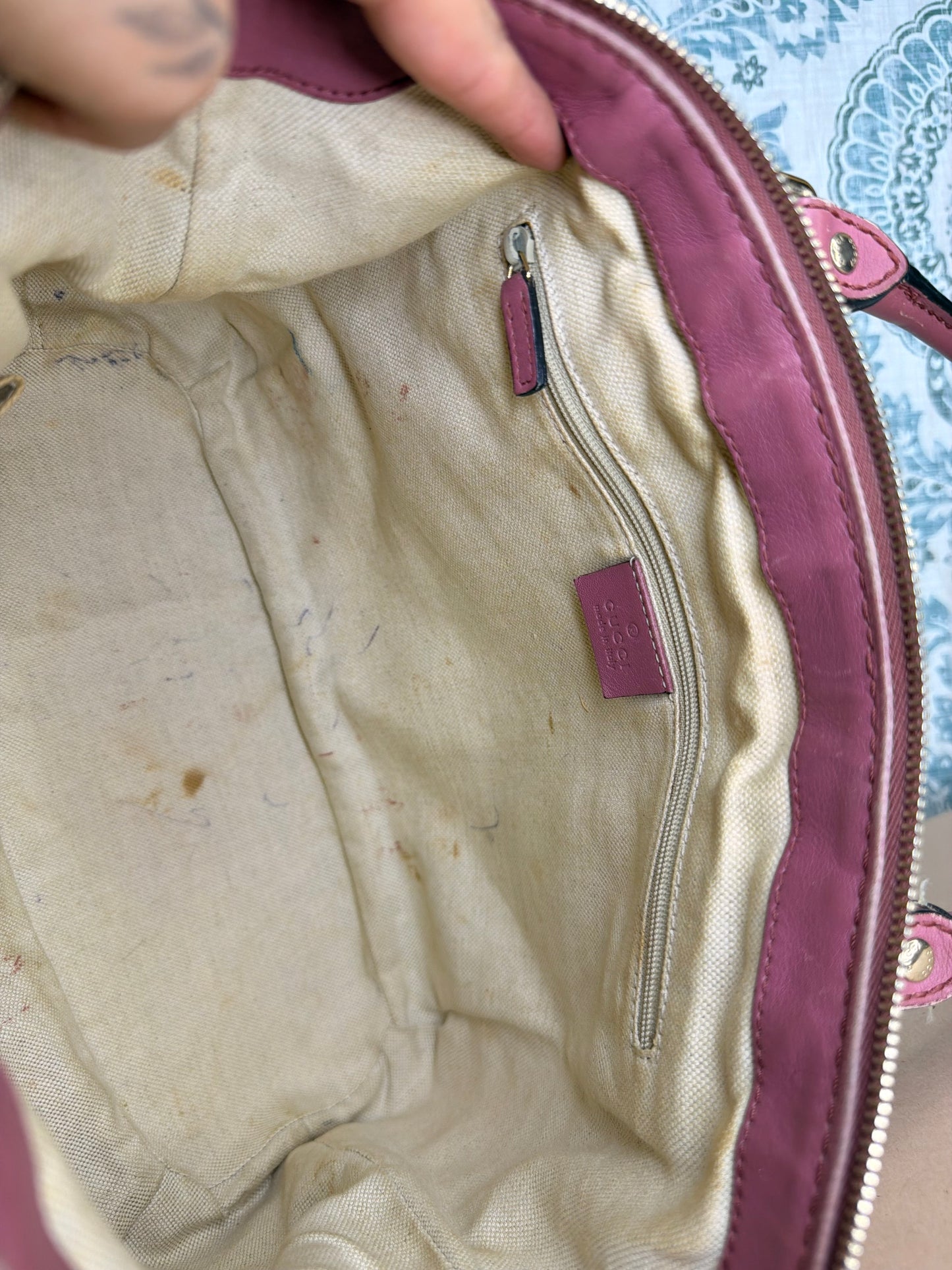Gucci Pink Micro Guccissima Medium Sukey