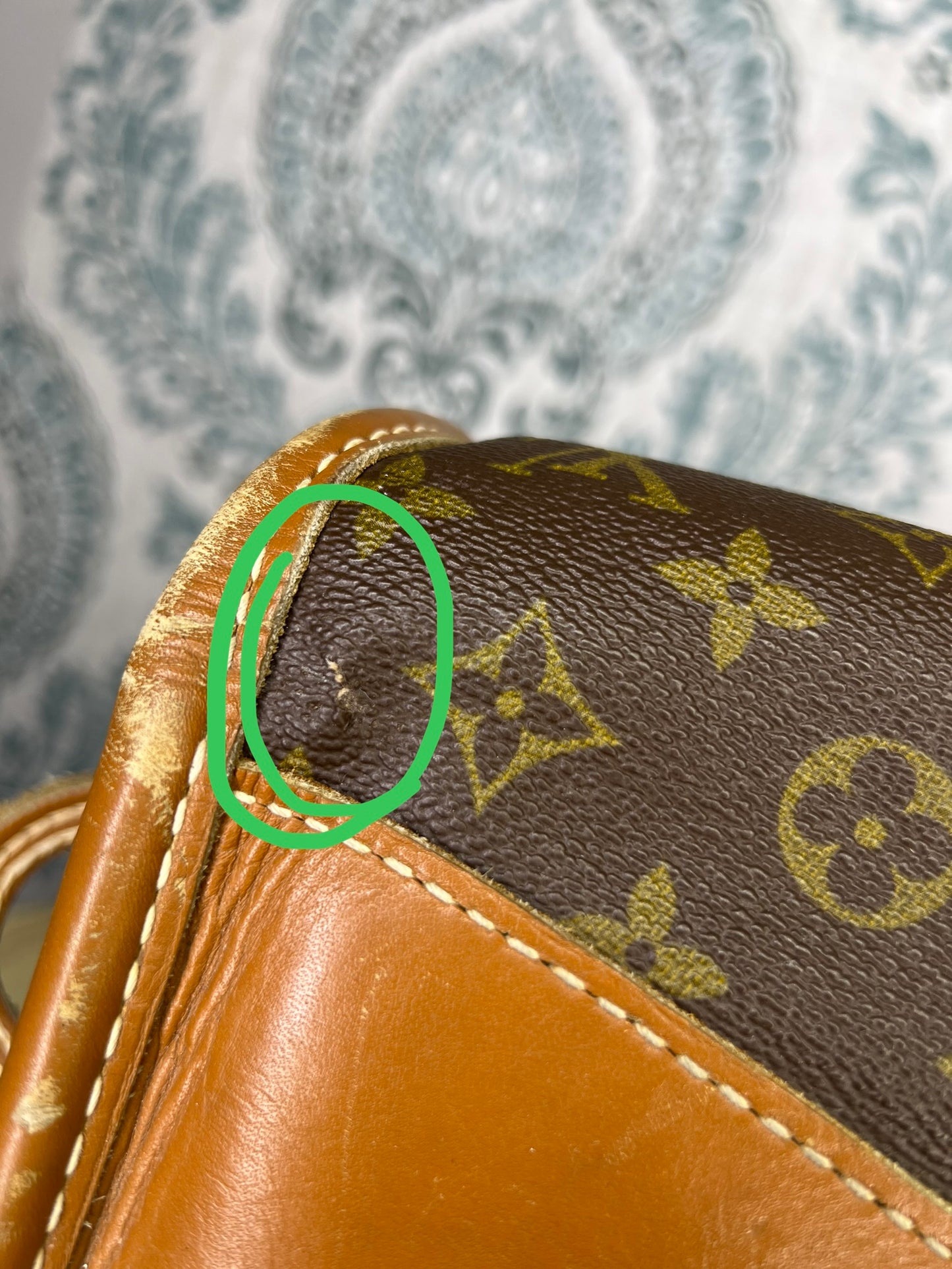 Louis Vuitton French Company Vintage Train Case / Cosmetic Case