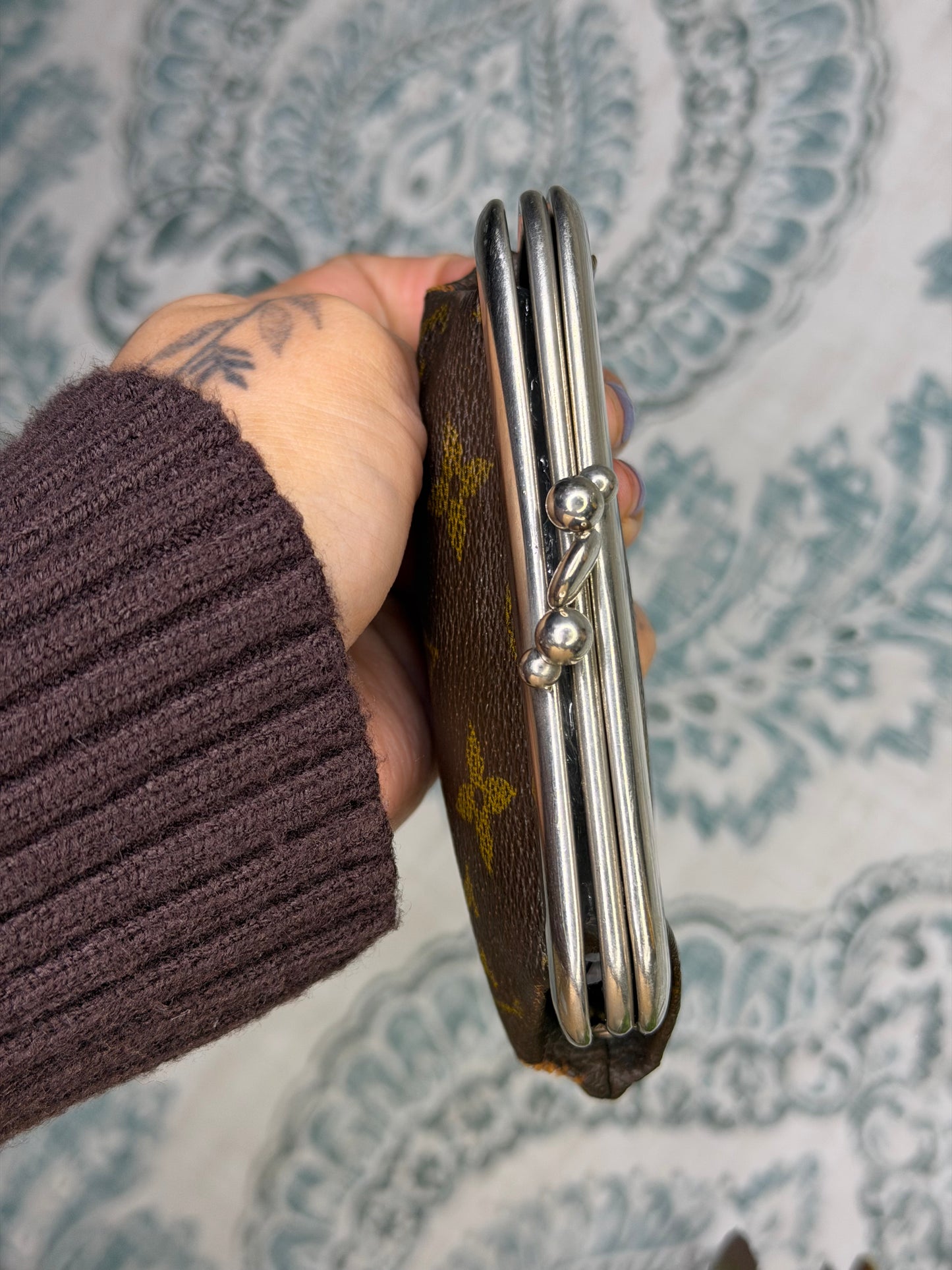 Louis Vuitton Saks Fifth Ave Kisslock Coin Purse