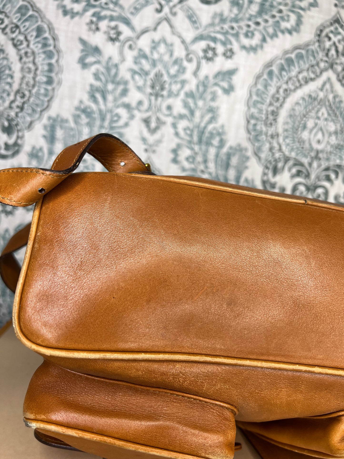 Gucci Bambo Brown Leather Backpack