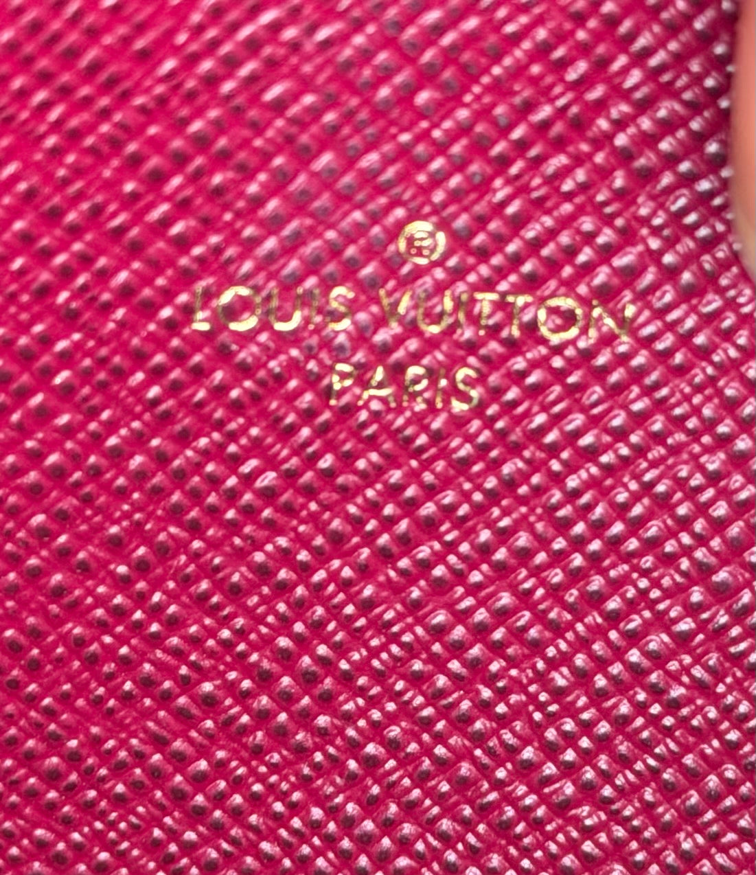 Louis Vuitton Felicie Zip Insert Fuschia
