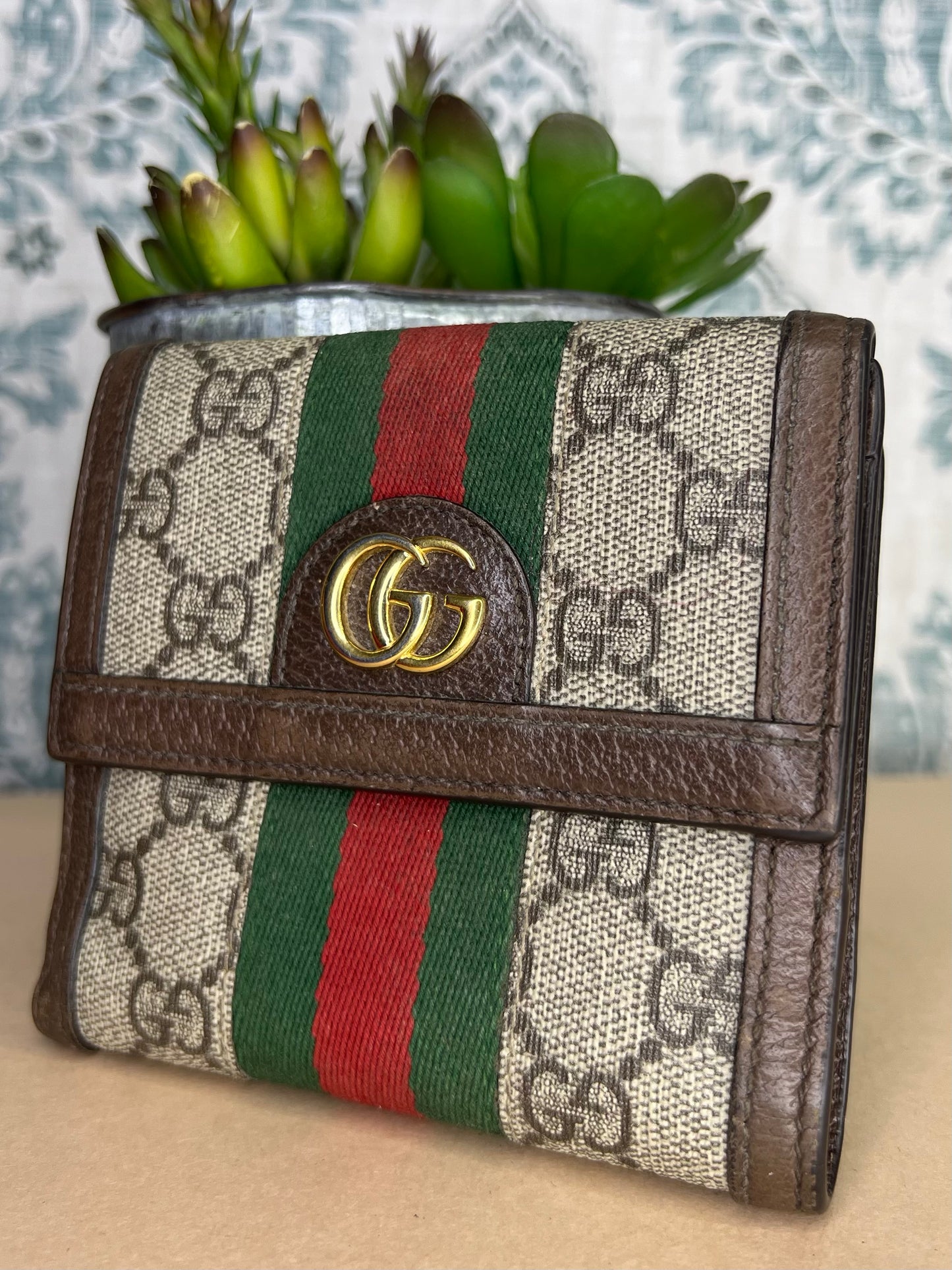 Gucci Ophidia Sherry Line Compact Wallet