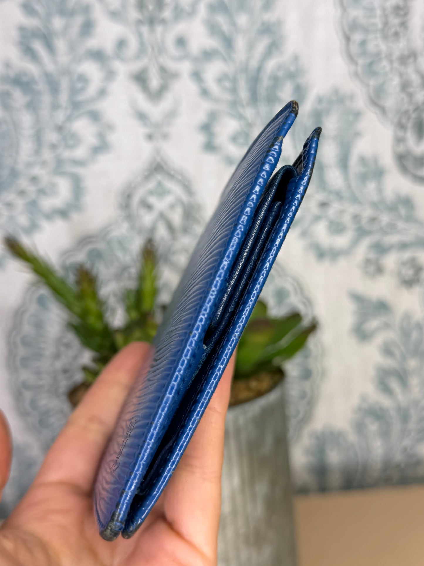 Louis Vuitton Epi Bifold Blue