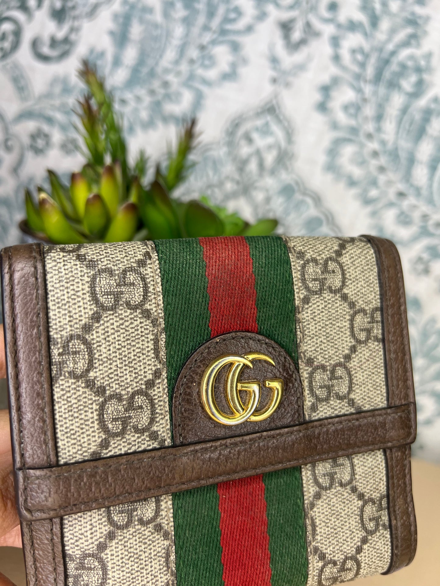 Gucci Ophidia Sherry Line Compact Wallet