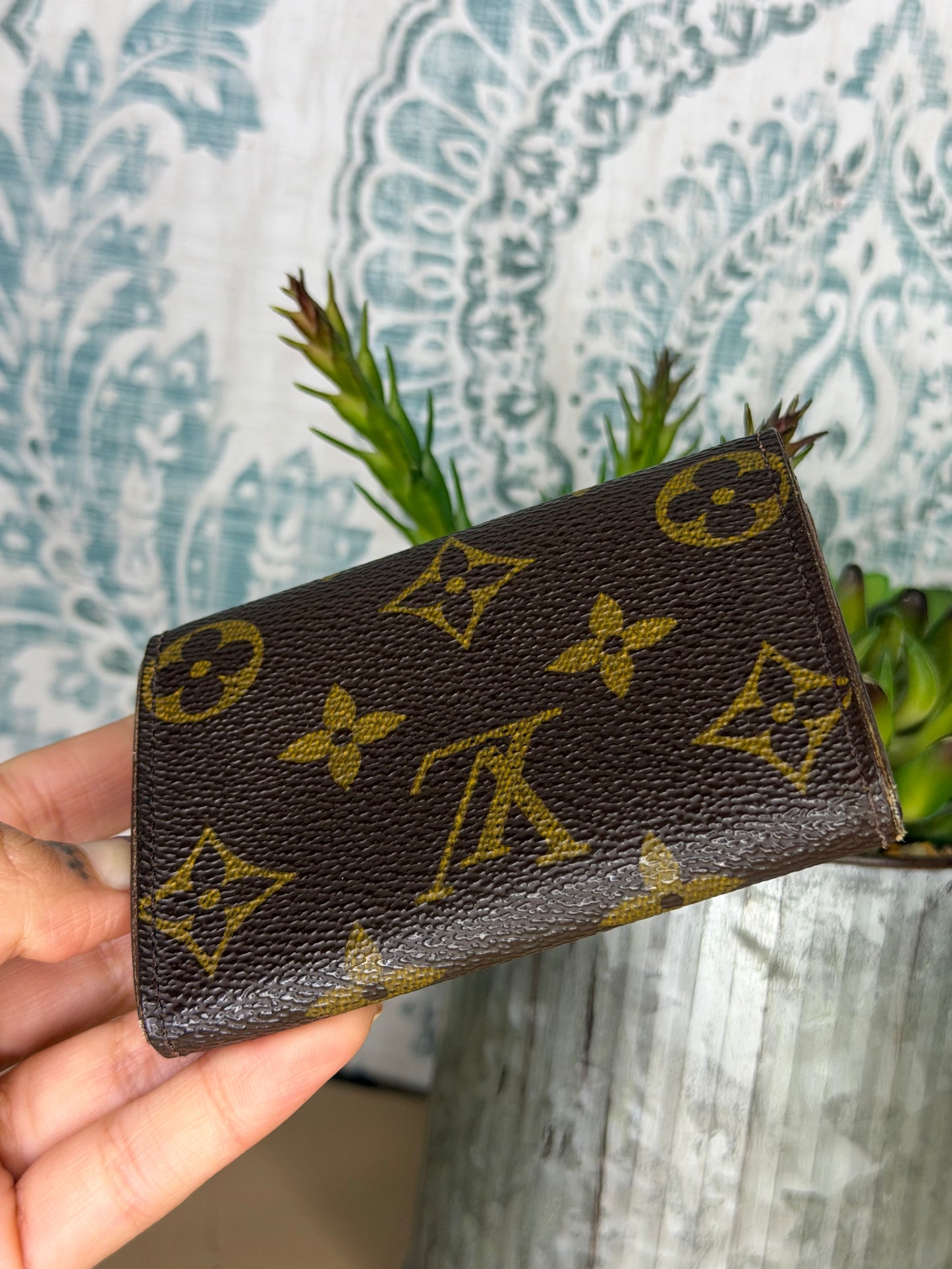 Louis Vuitton Porte Monnaie Plat Monogram Card Case #1