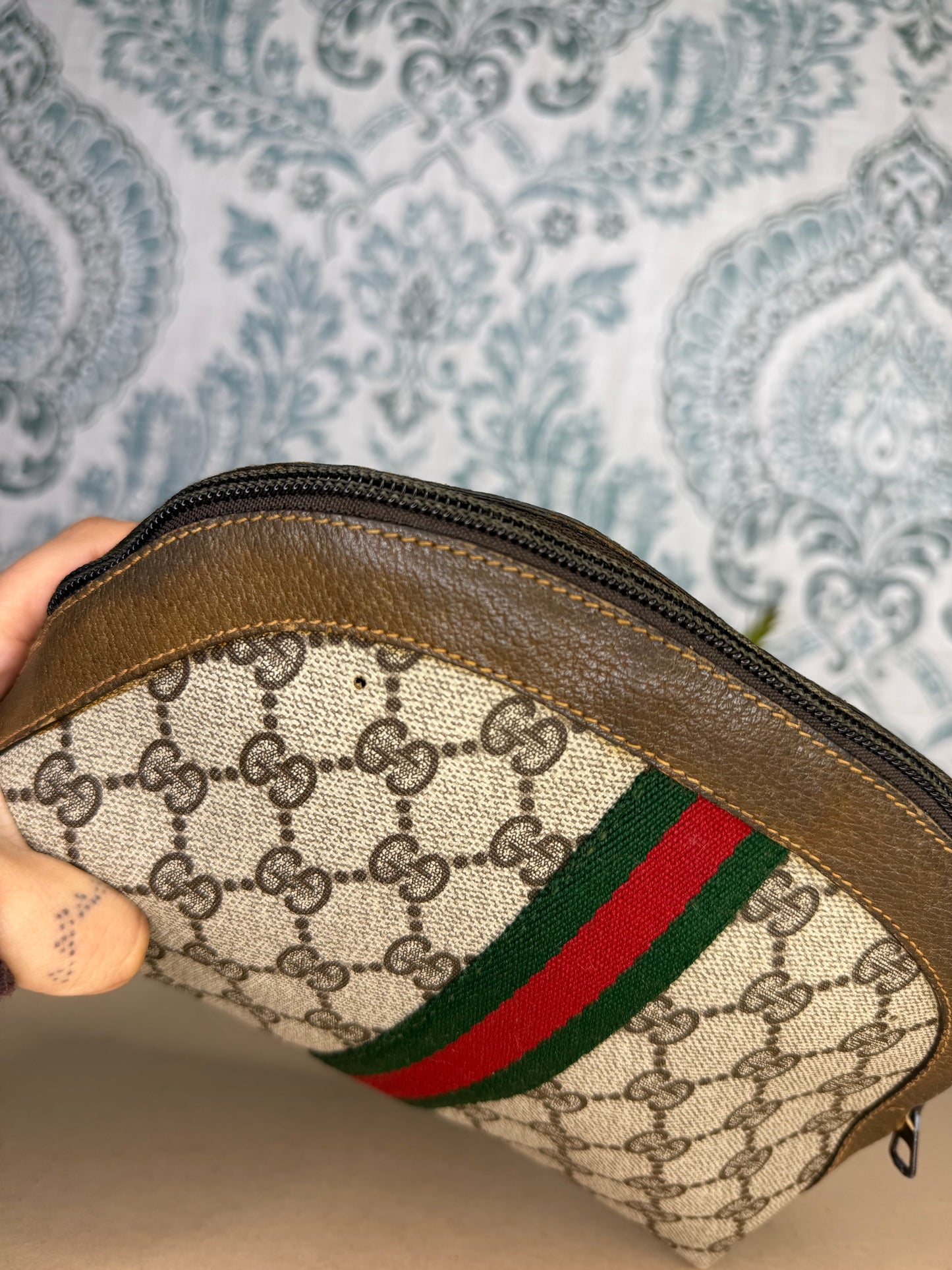 Gucci Supreme Sherry Line Cosmetic Pouch