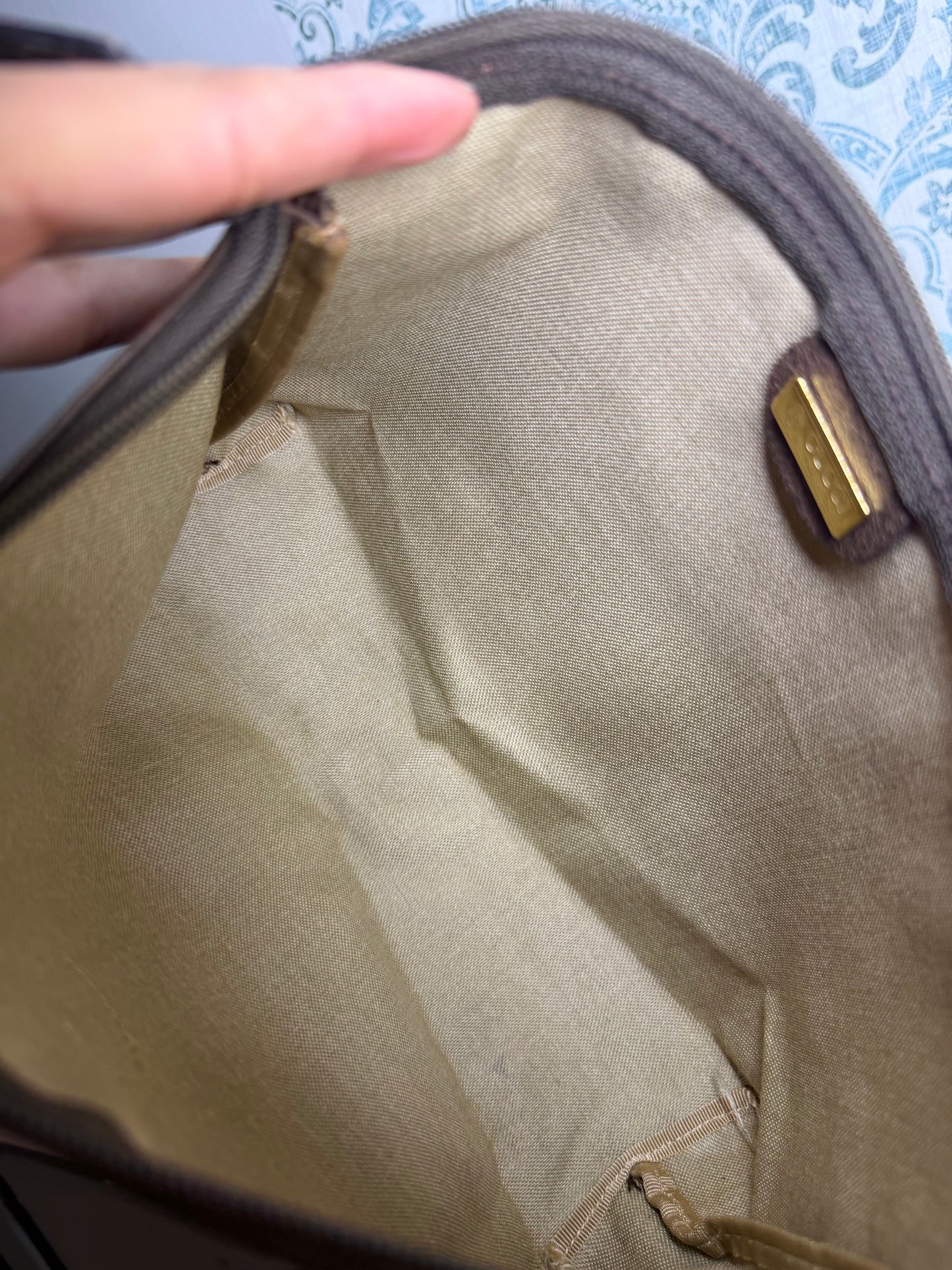 Gucci Supreme Brown Vintage Clutch / Pouch