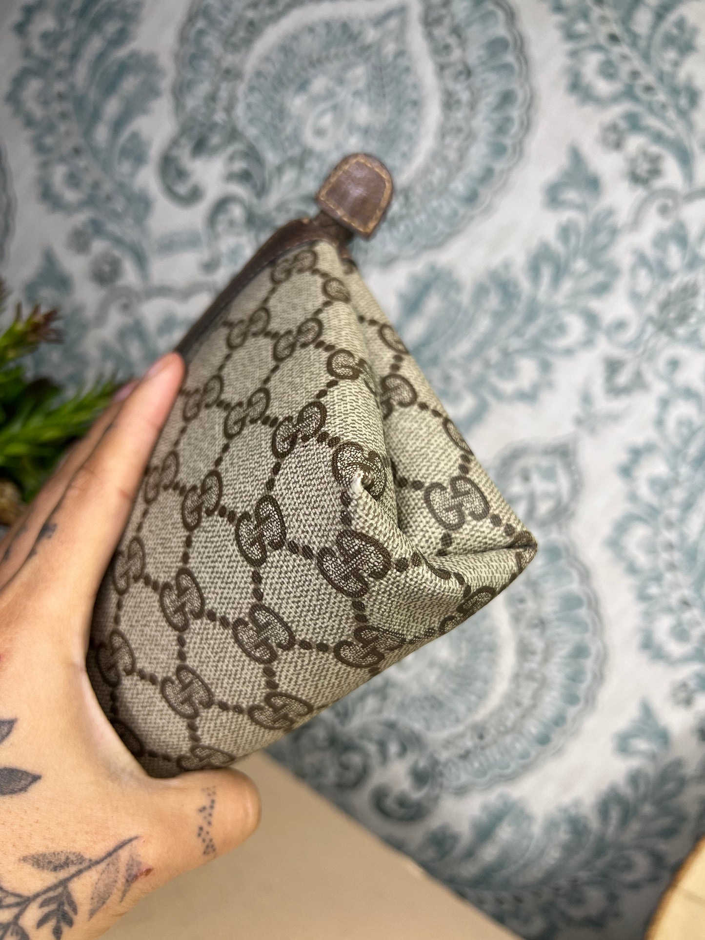 Gucci Brown Vintage Small Pouch