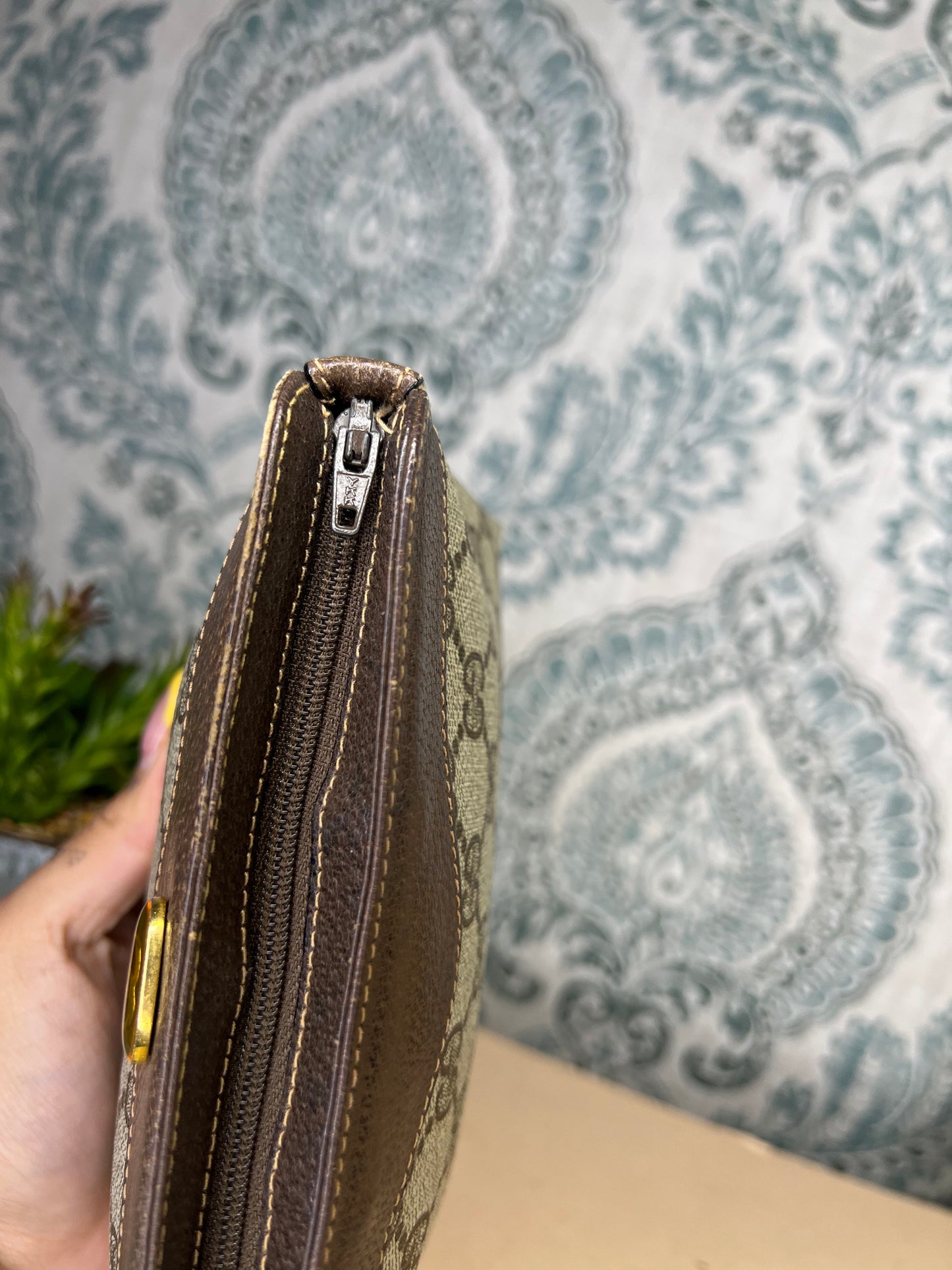 Gucci Brown Vintage Small Pouch