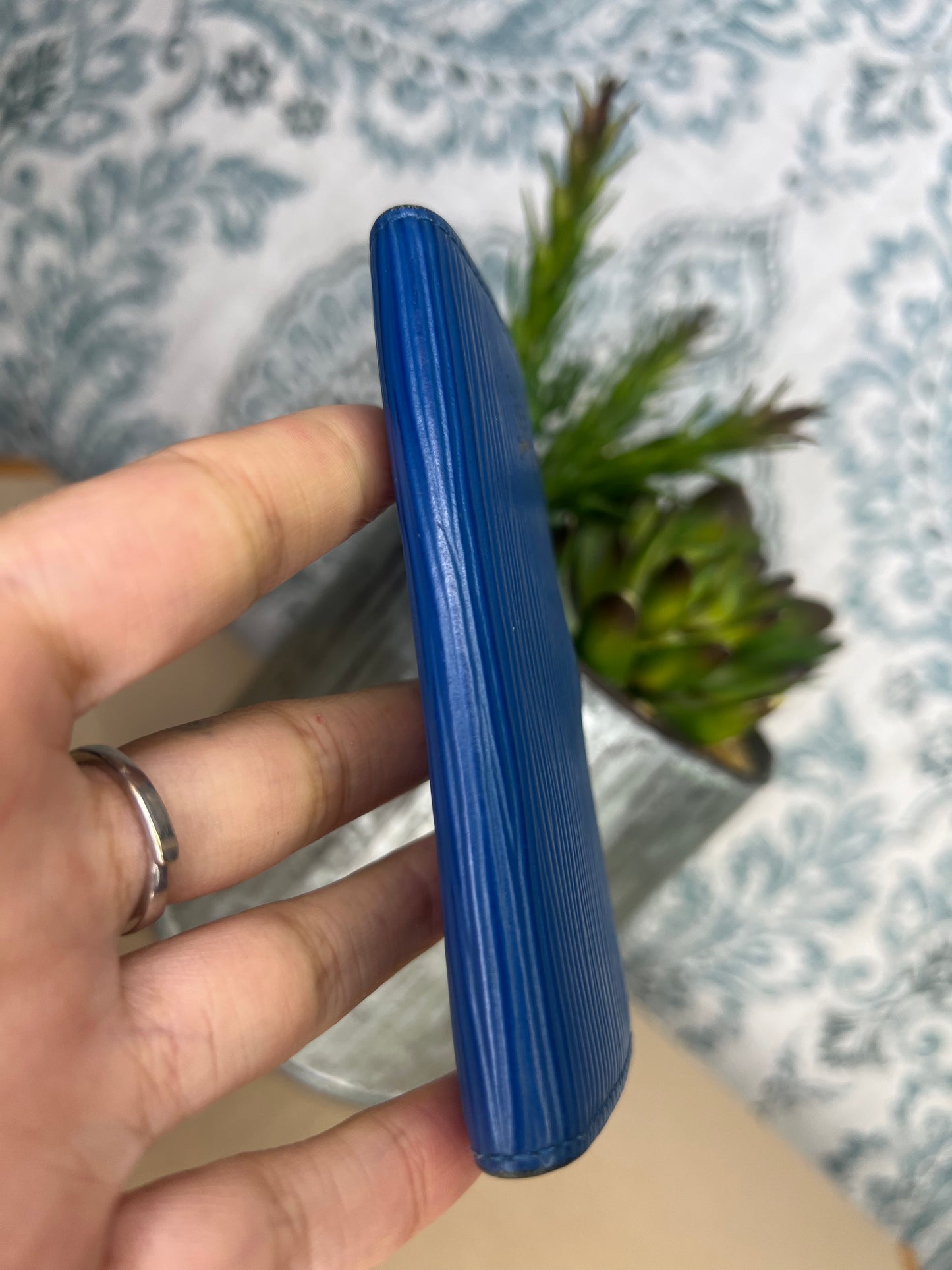 Louis Vuitton Epi Blue 4 Key Holder #2