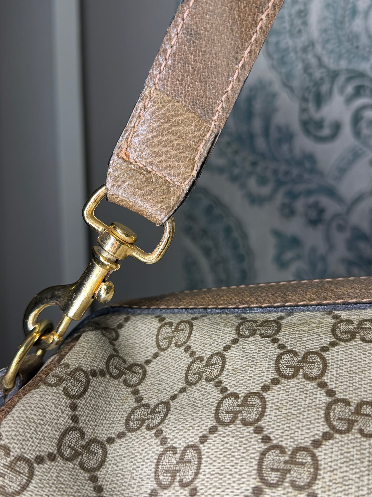 Gucci Vintage Supreme Duffle Bag with Shoulder Strap
