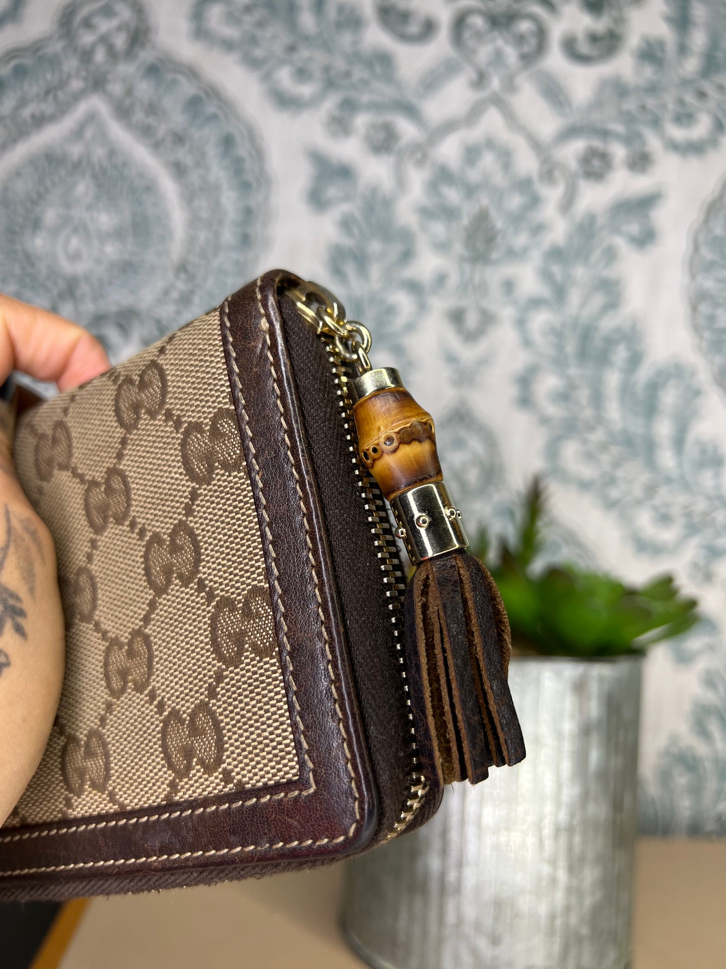 Gucci Bamboo Canvas Wallet