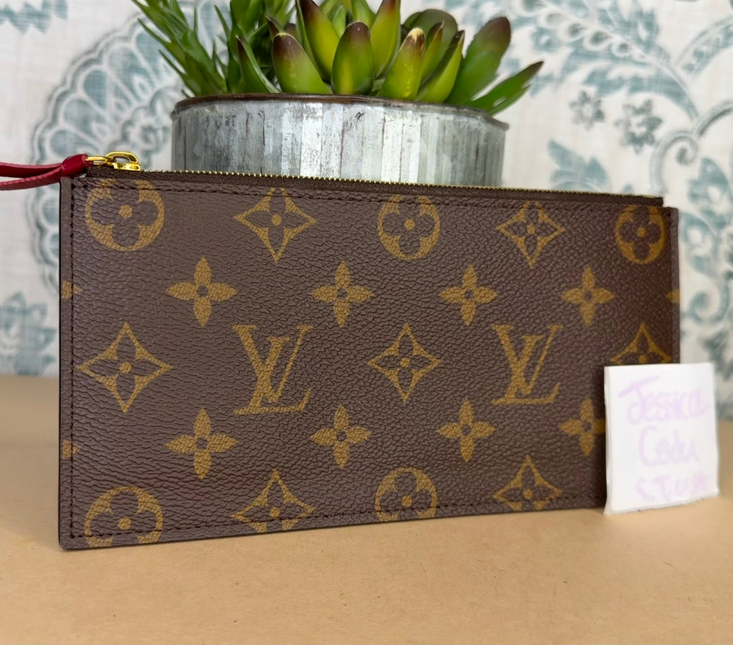 Louis Vuitton Felicie Zip Insert Fuschia