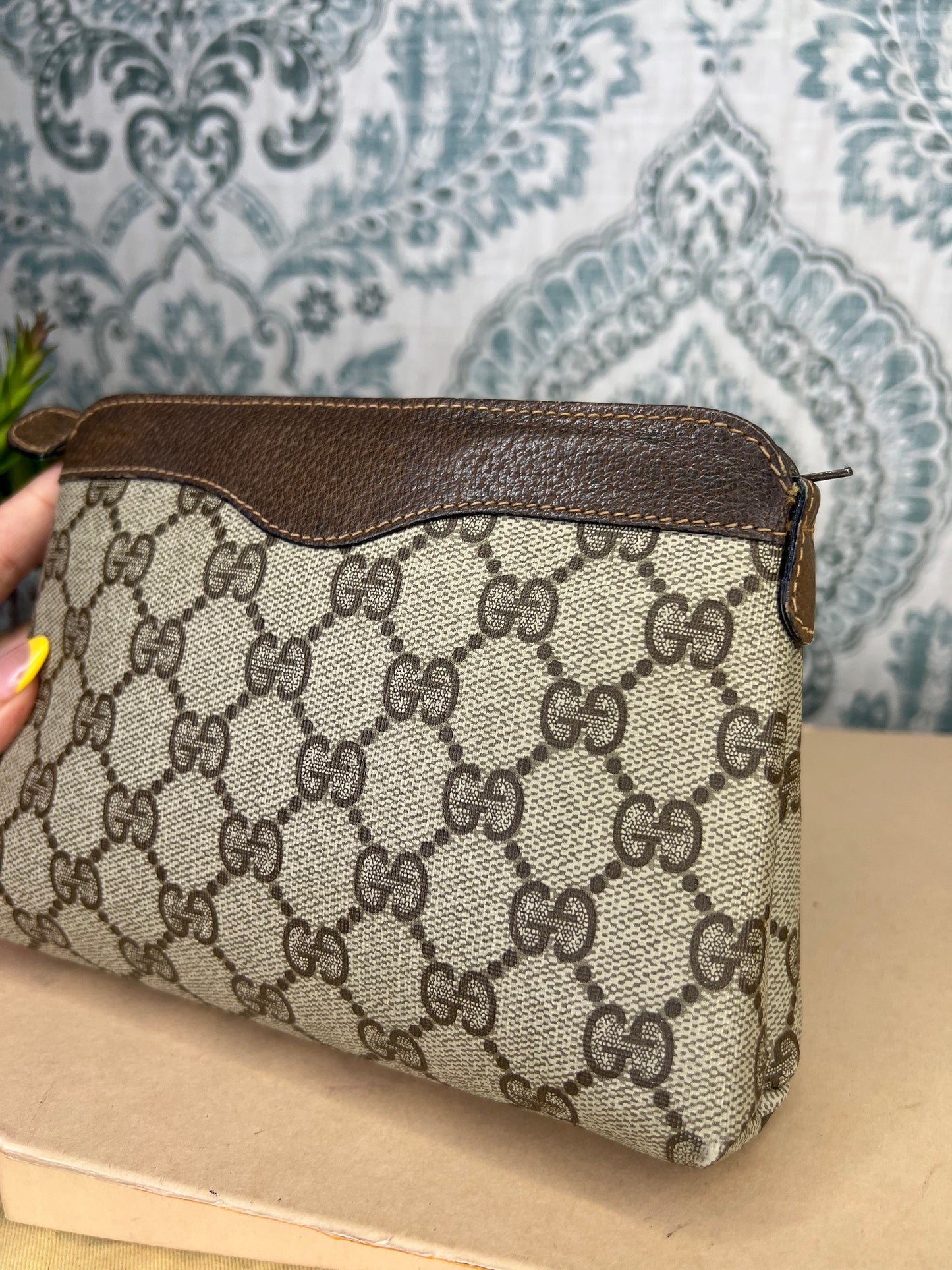 Gucci Brown Vintage Small Pouch