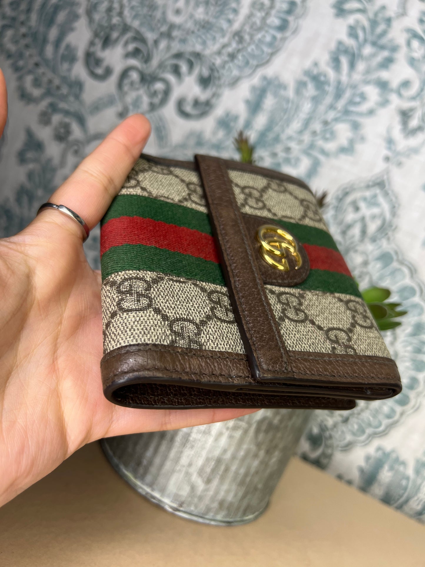 Gucci Ophidia Sherry Line Compact Wallet