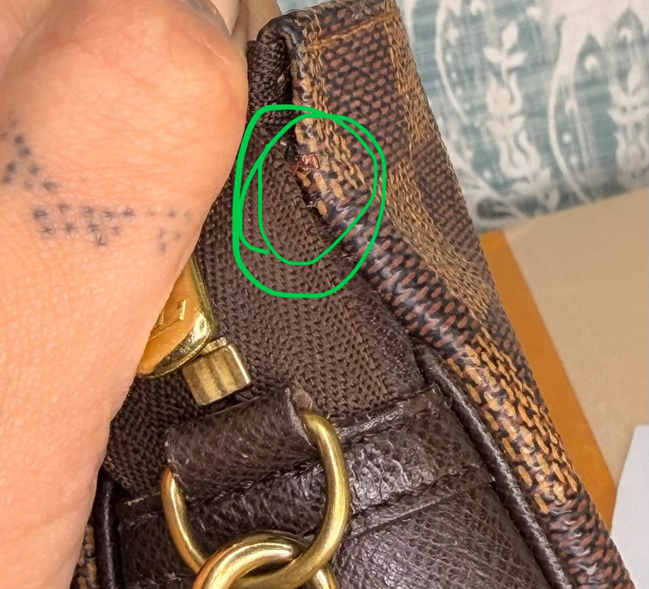 Louis Vuitton Damier Ebene Trousse Pochette