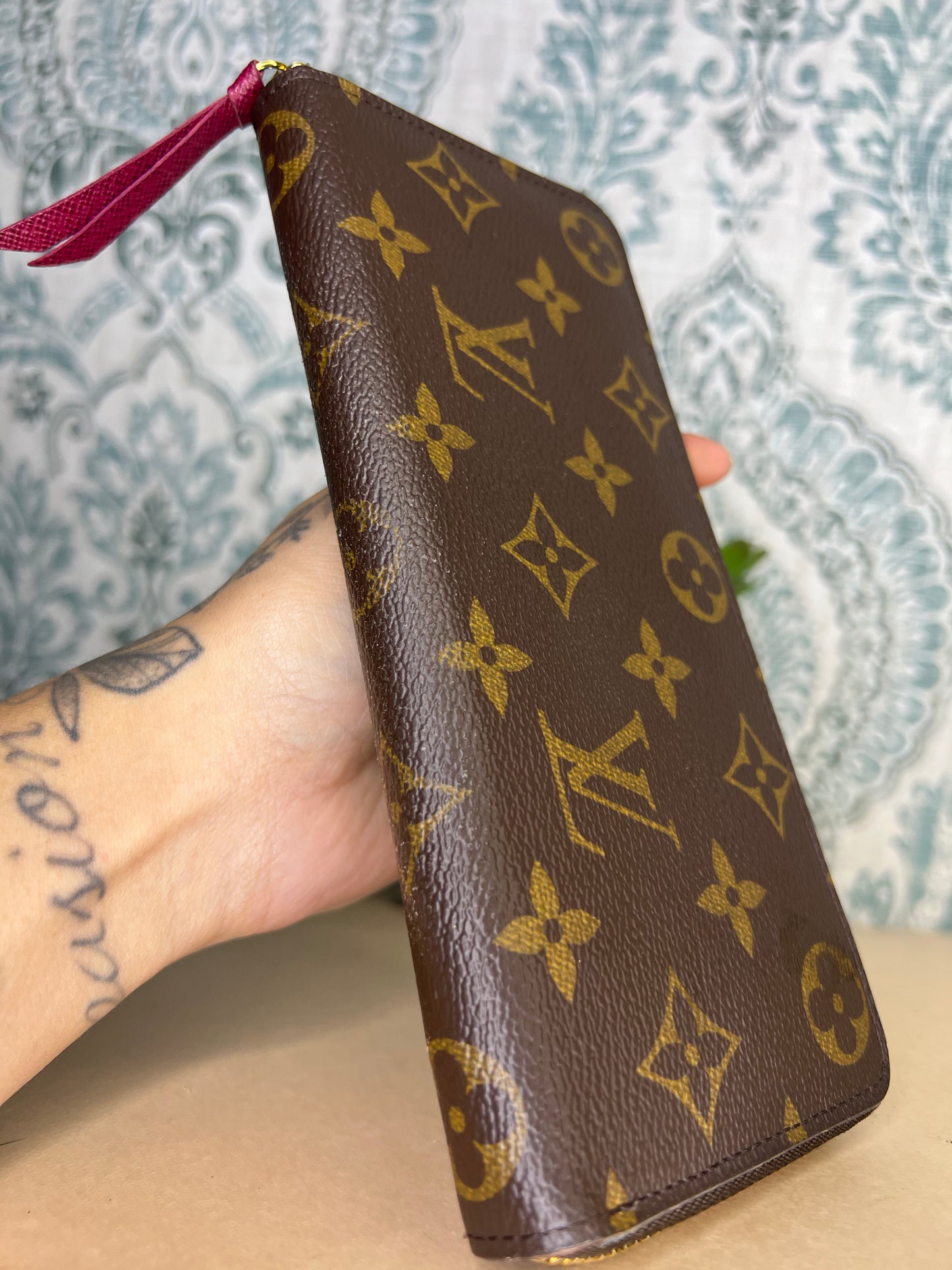 Louis Vuitton Clemence Fuschia Wallet