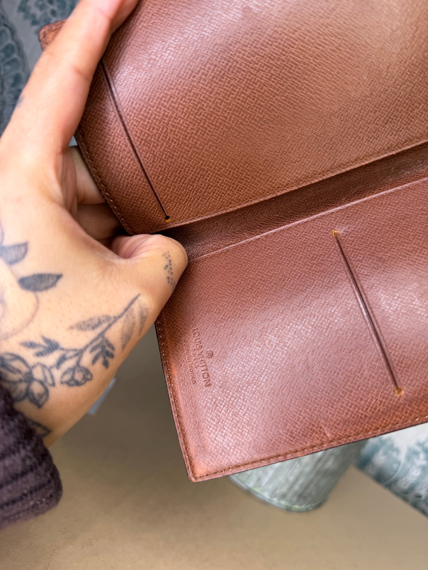 Louis Vuitton Monogram Checkbook Wallet/Cover