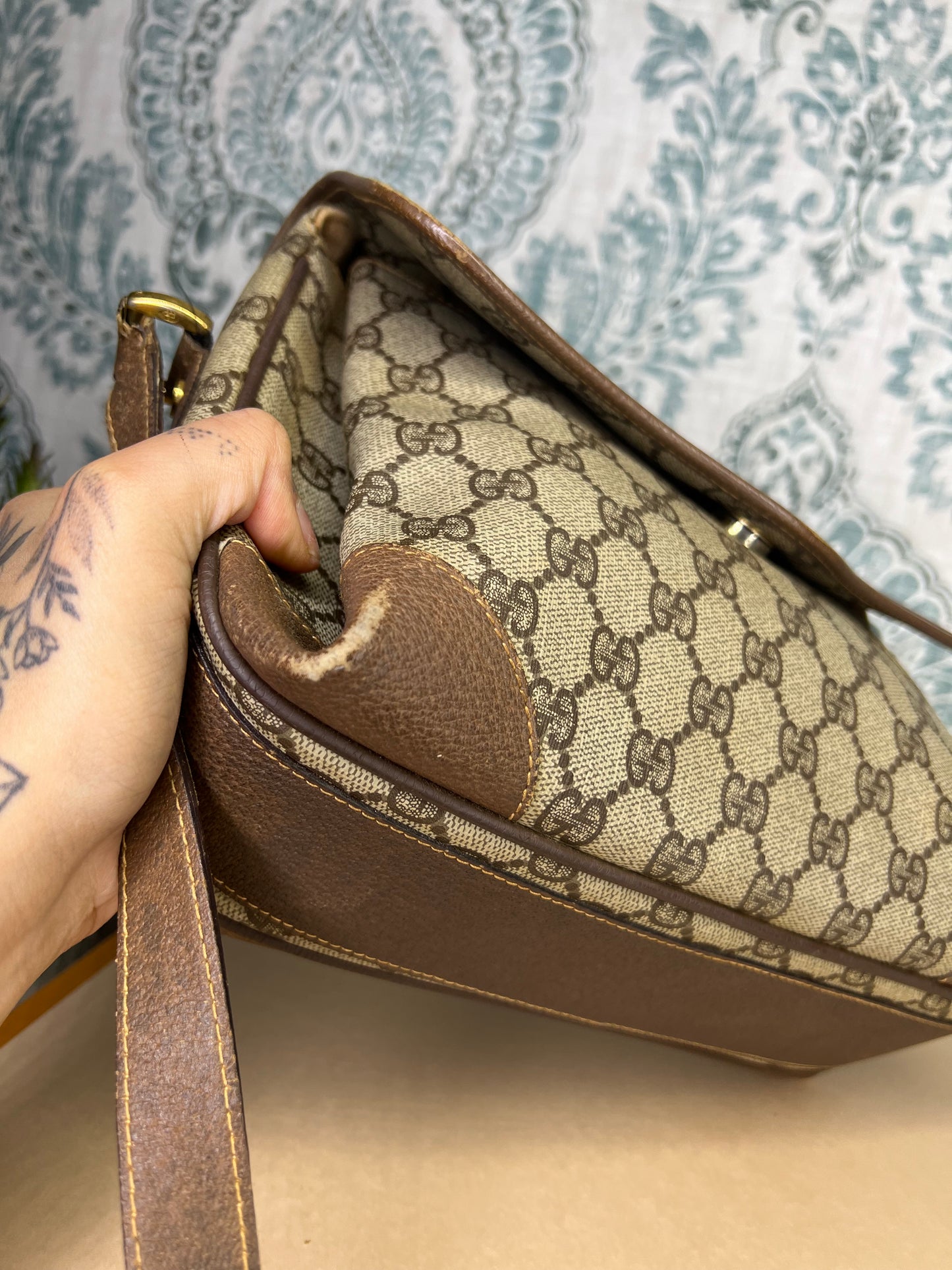 Gucci Supreme Sherry Line Vintage Purse