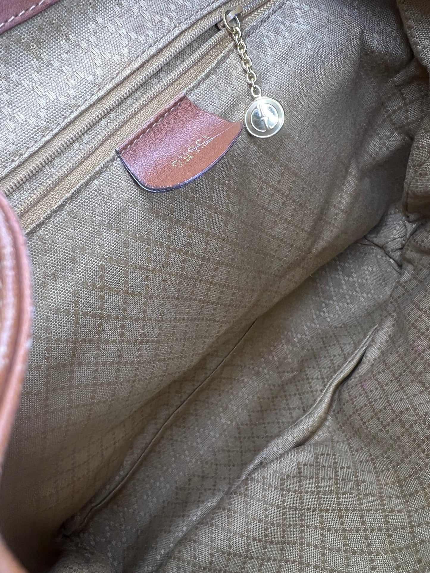 Gucci Bambo Brown Leather Backpack