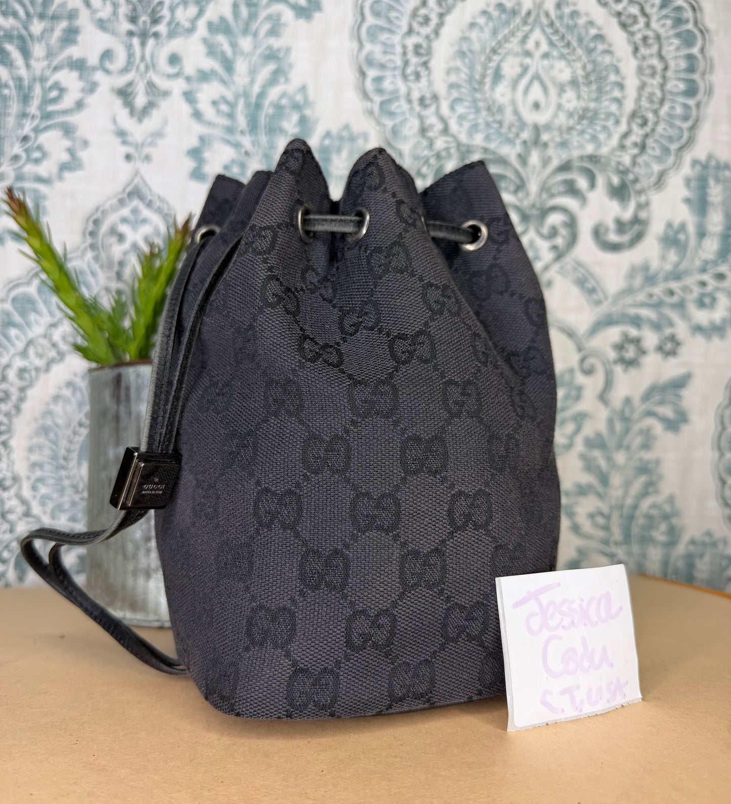 Gucci Black Drawstring Pouch