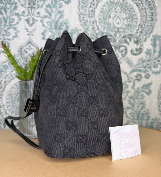 Gucci Black Drawstring Pouch