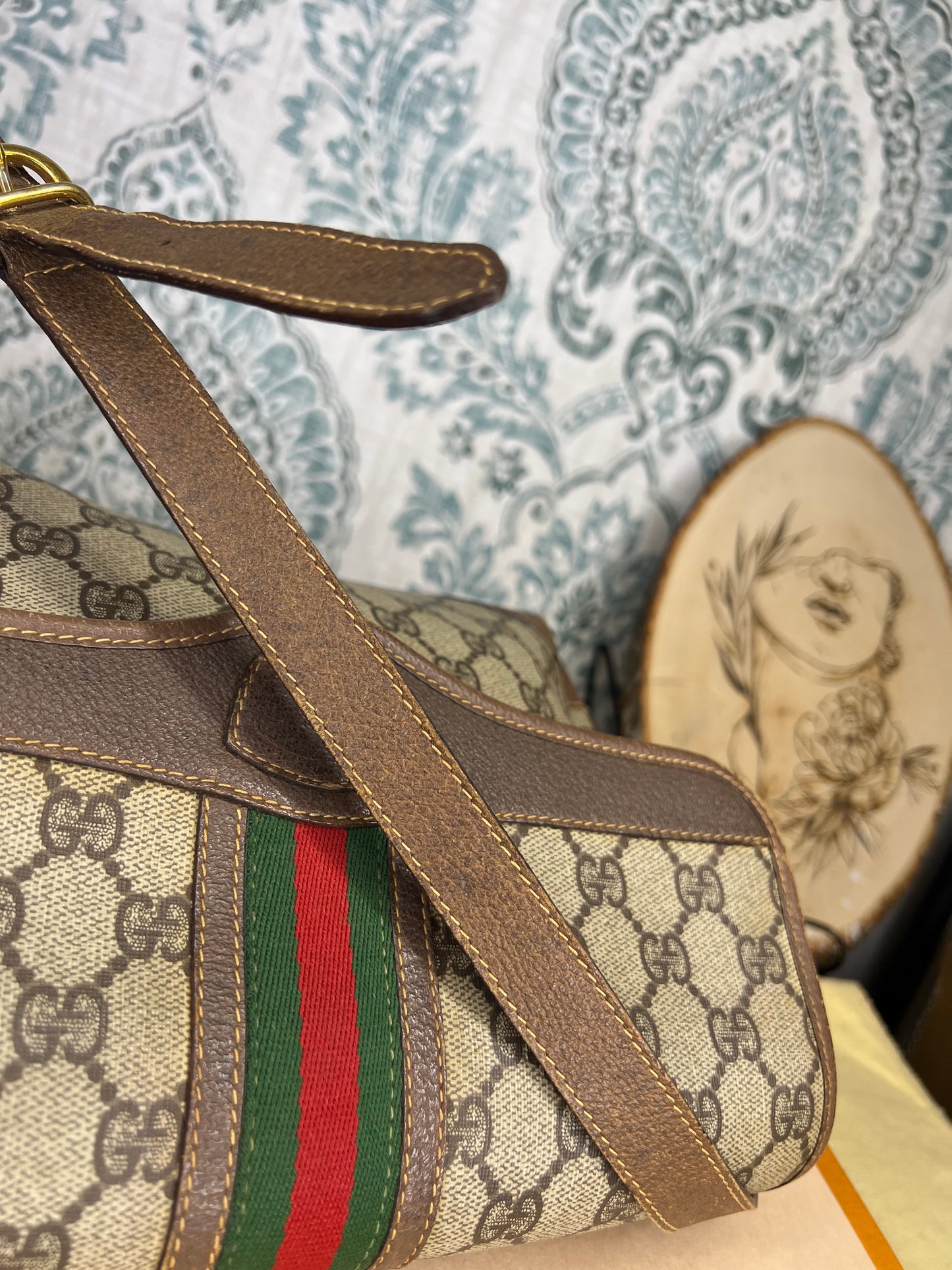 Gucci Supreme Sherry Line Vintage Purse