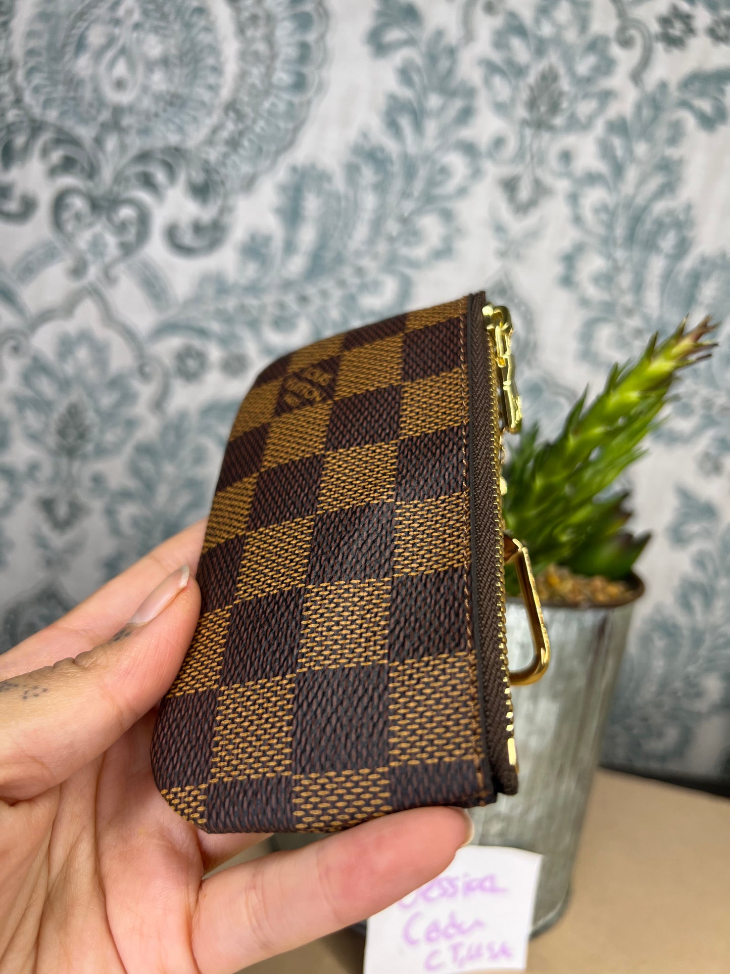 Louis Vuitton Damier Ebene Key Cles