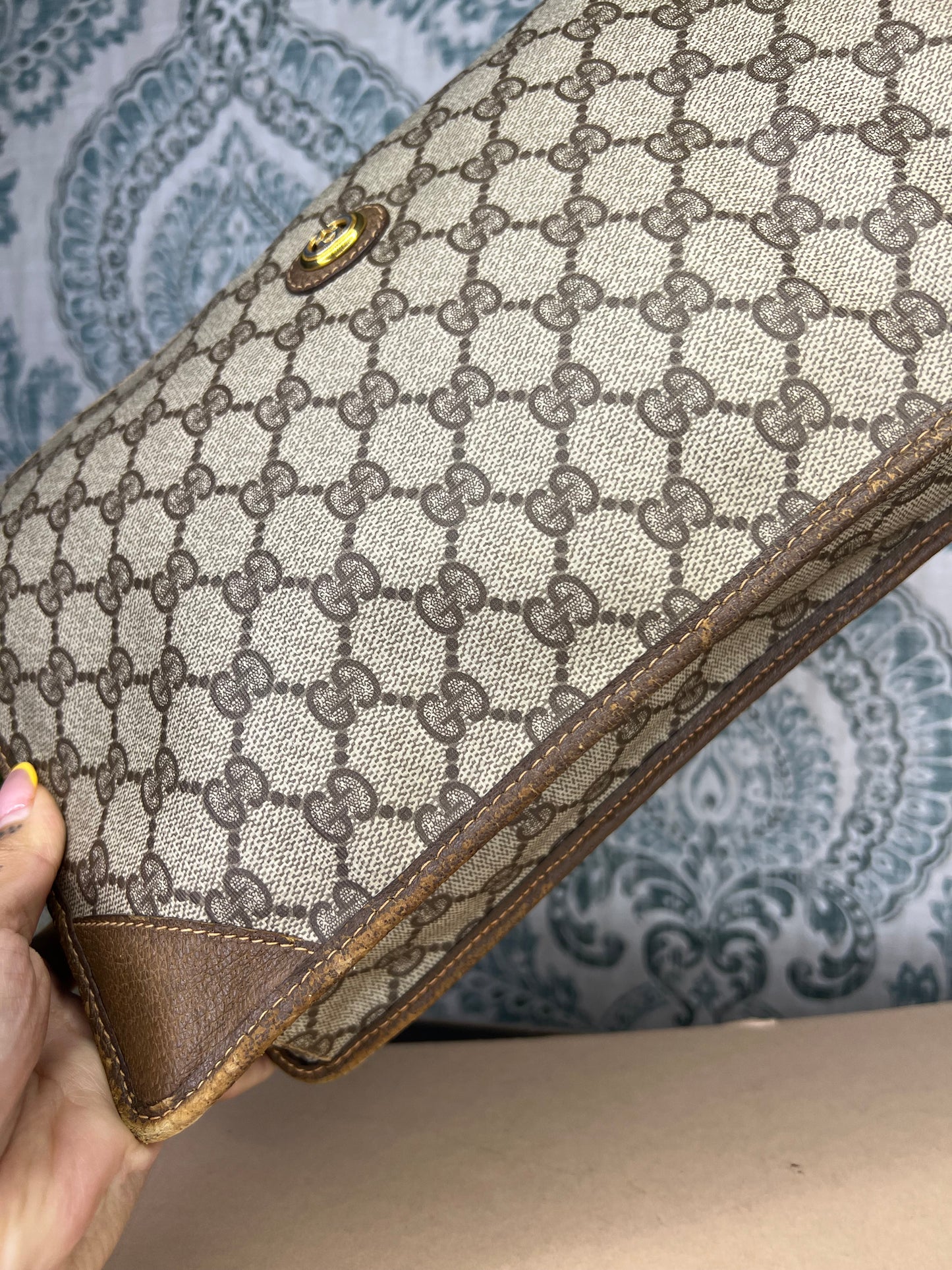 Gucci Brown Vintage Clutch