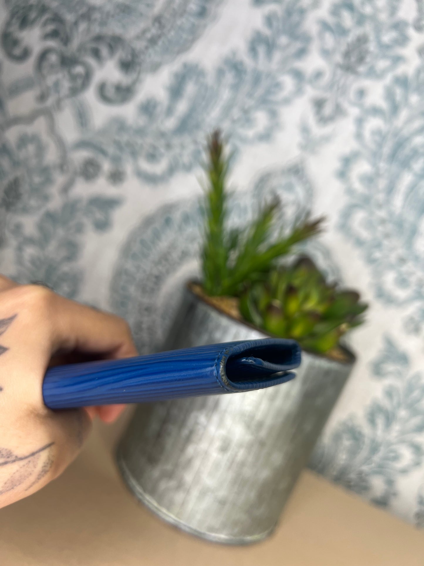 Louis Vuitton Epi Blue 4 Key Holder #2