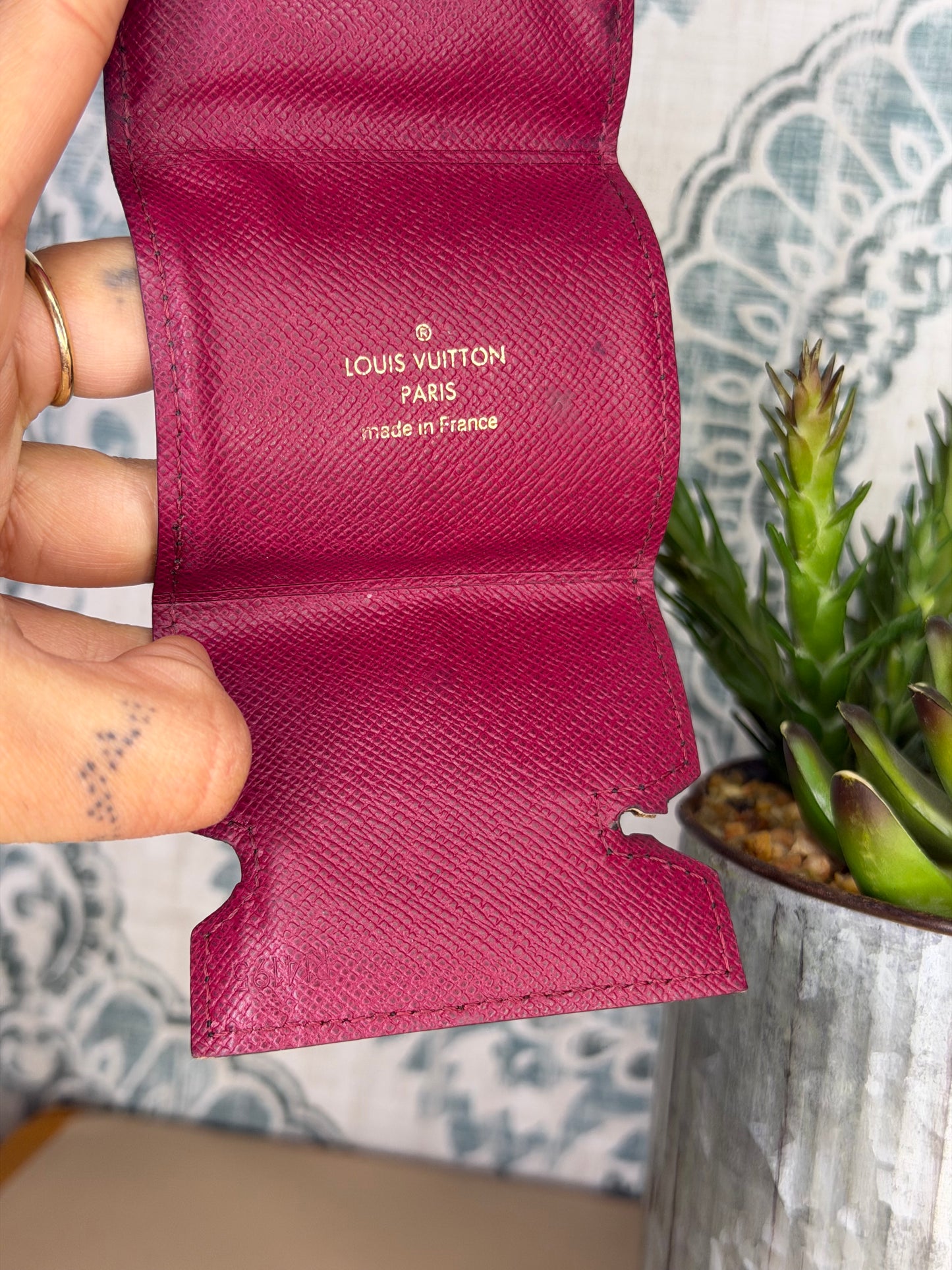 Louis Vuitton Wired Earphone Case Fuschia