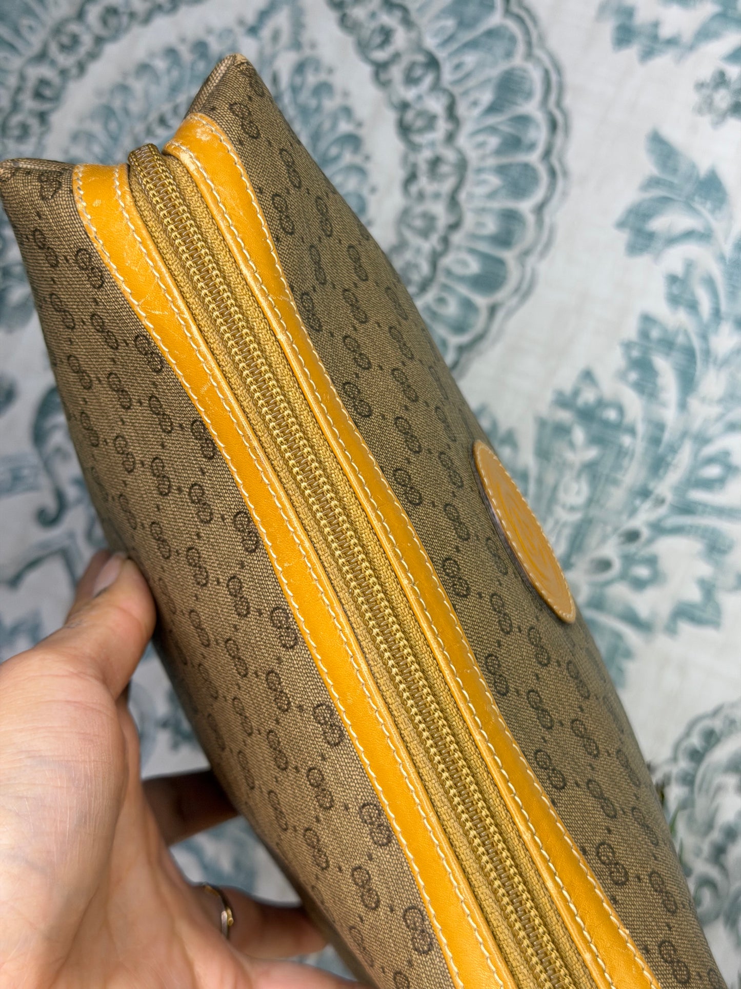 Gucci Micro GG Tan Clutch
