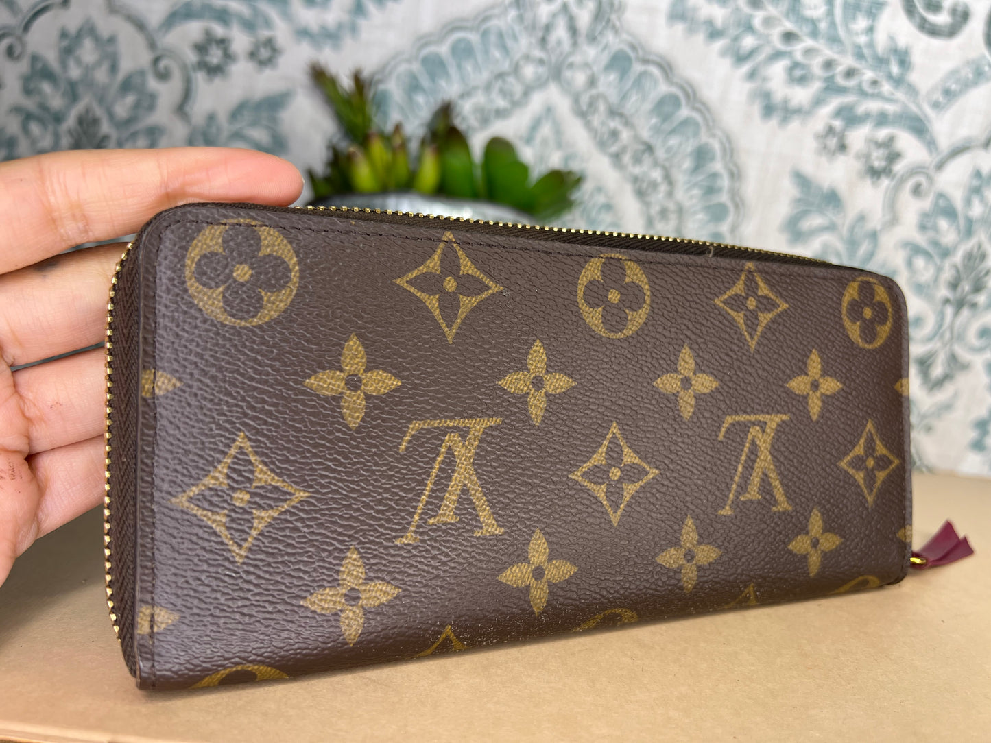 Louis Vuitton Clemence Fuschia Wallet