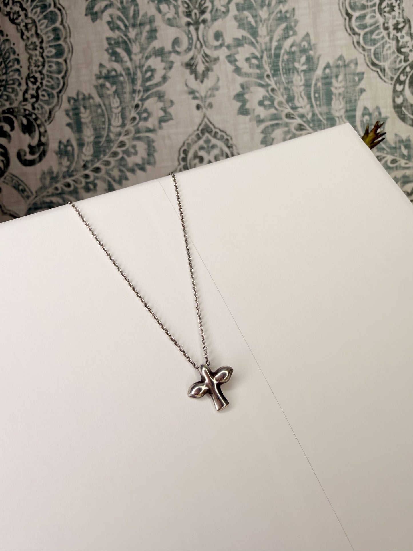 Tiffany & Co. Elsa Perretti Silver Dove Necklace