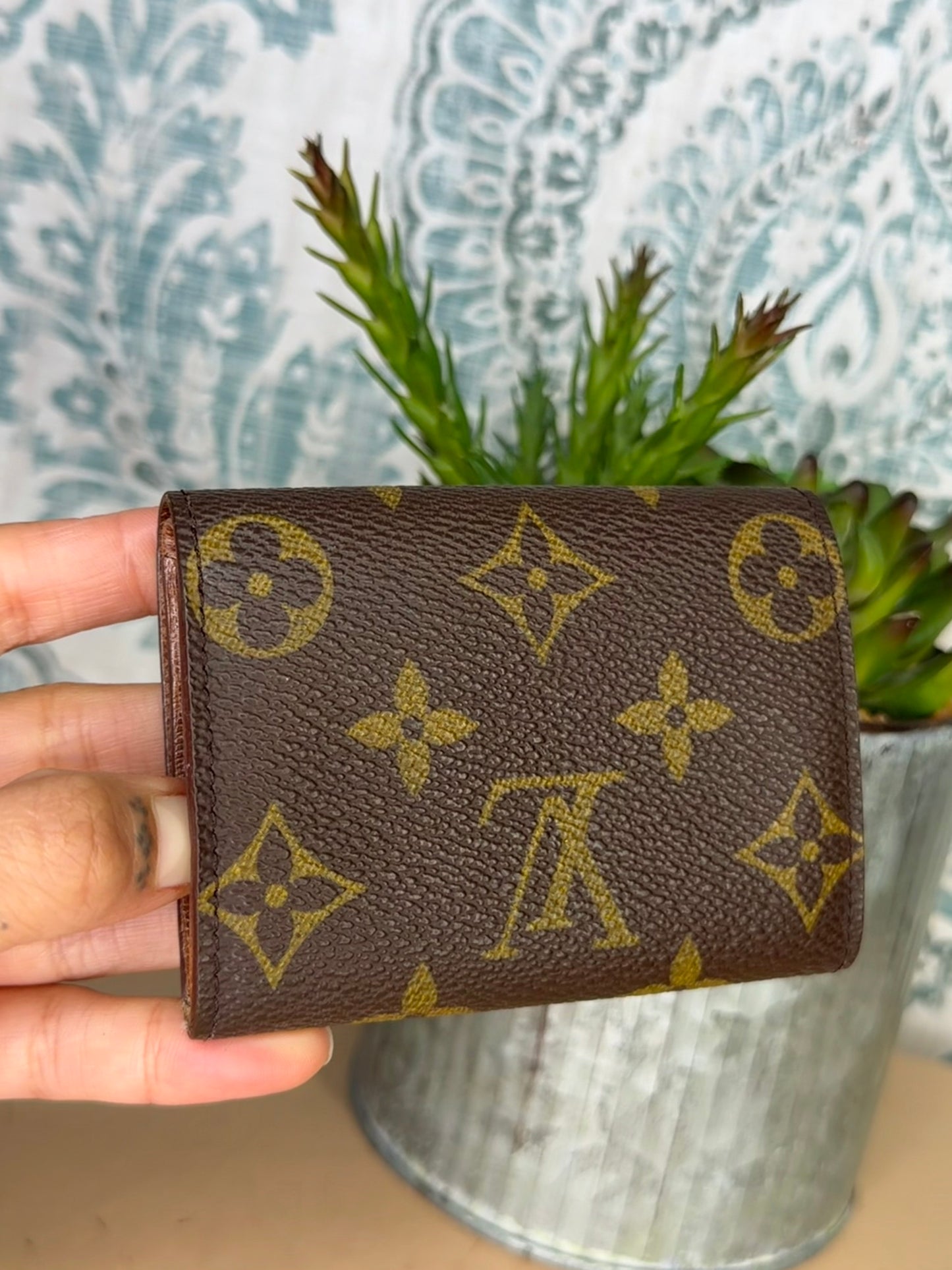 Louis Vuitton Porte Monnaie Plat Monogram Card Case #3