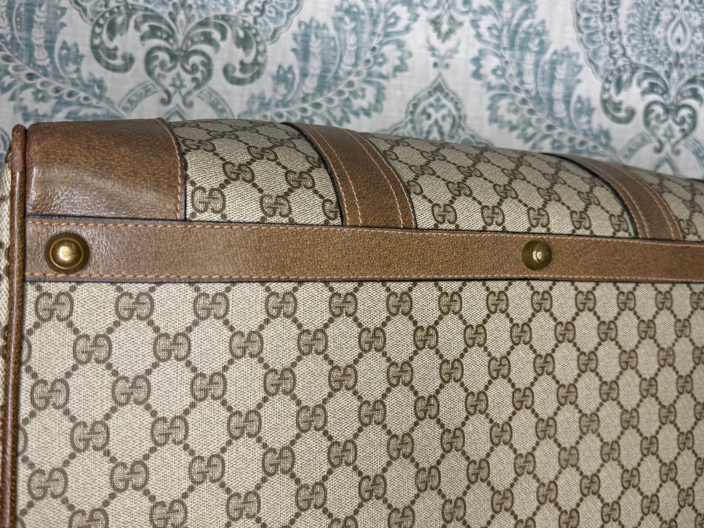 Gucci Vintage Supreme Duffle Bag with Shoulder Strap