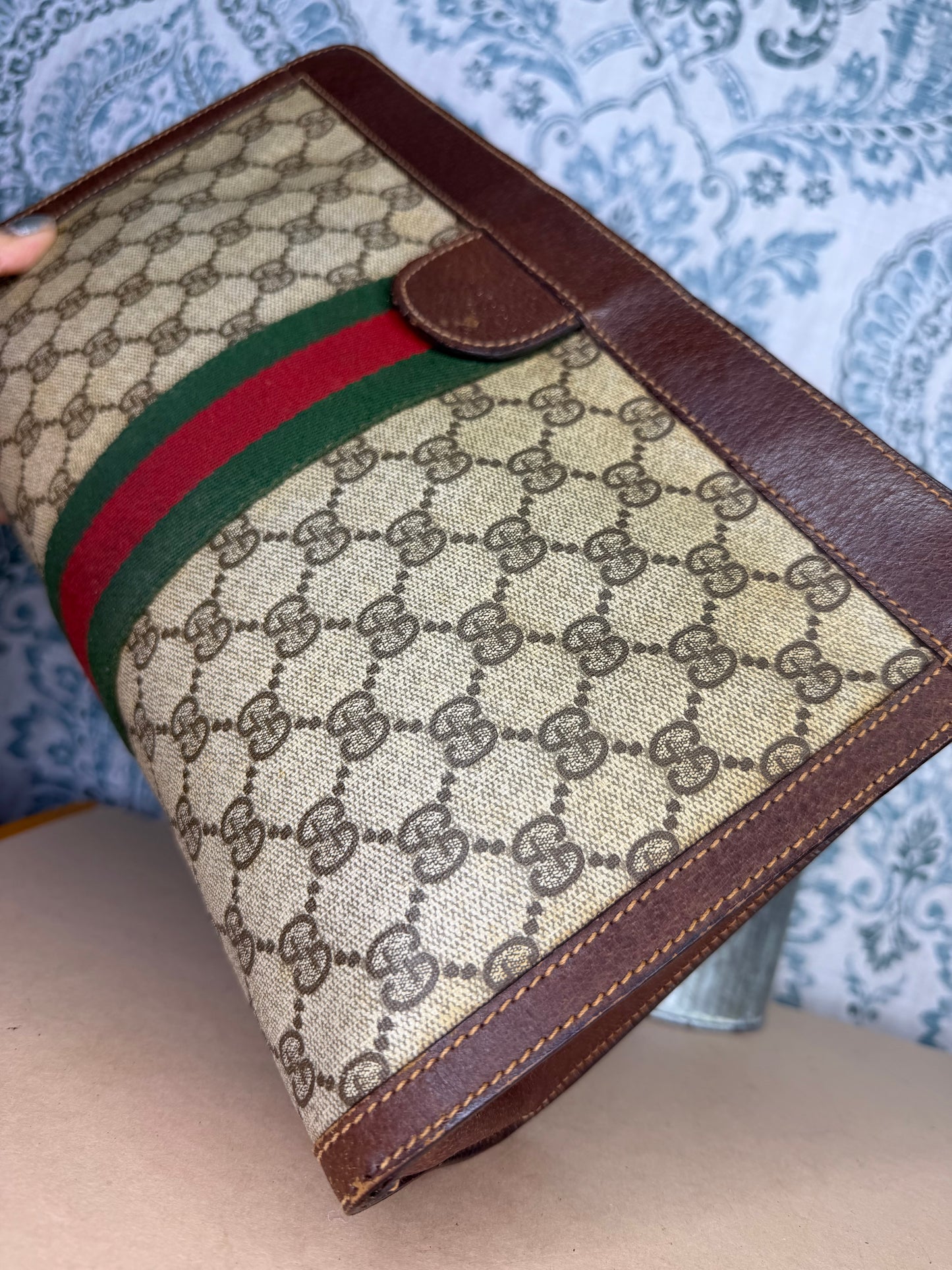 Gucci Supreme Sherry Line Clutch #1 (Parfums)