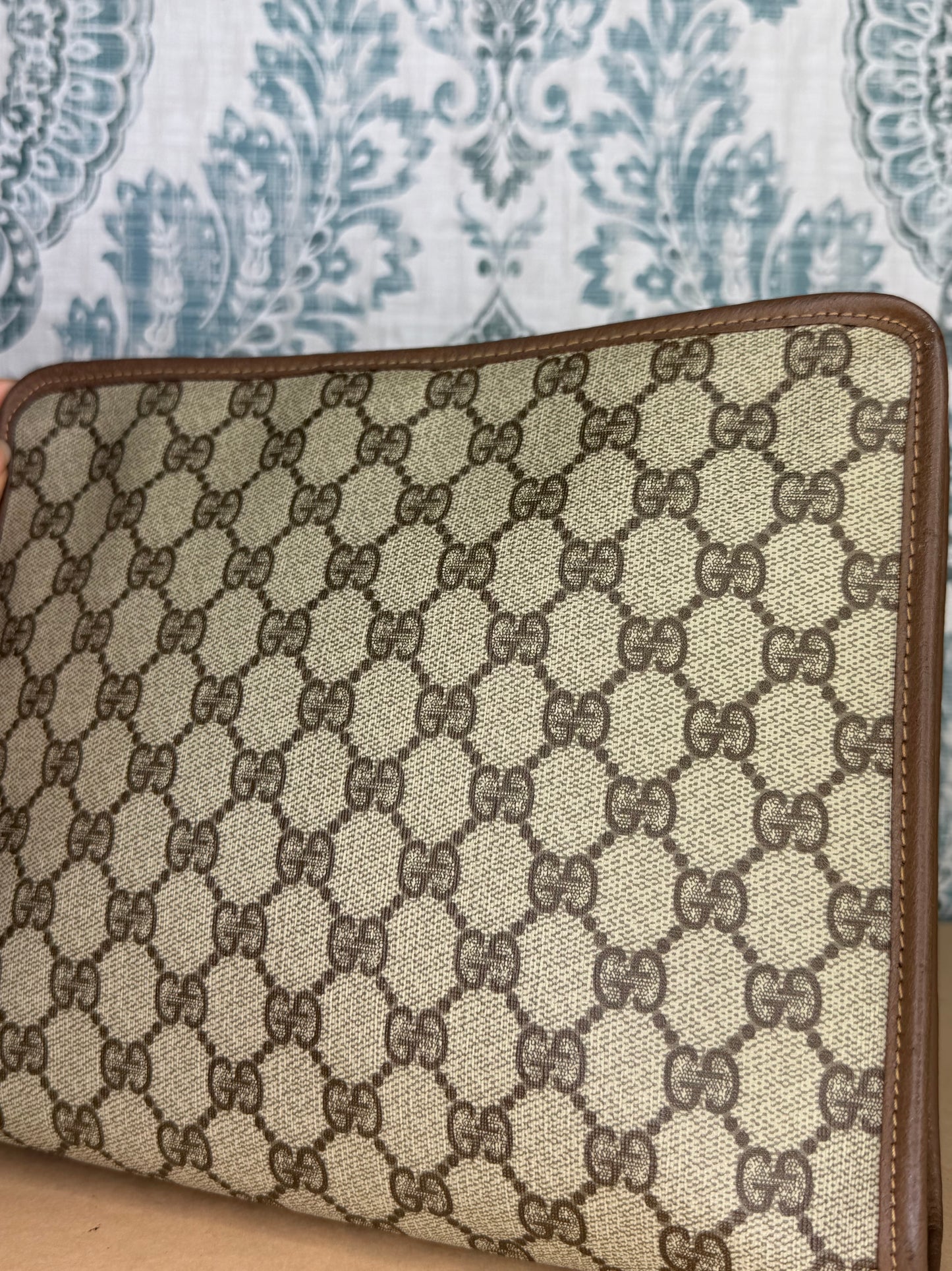 Gucci Supreme Brown Clutch