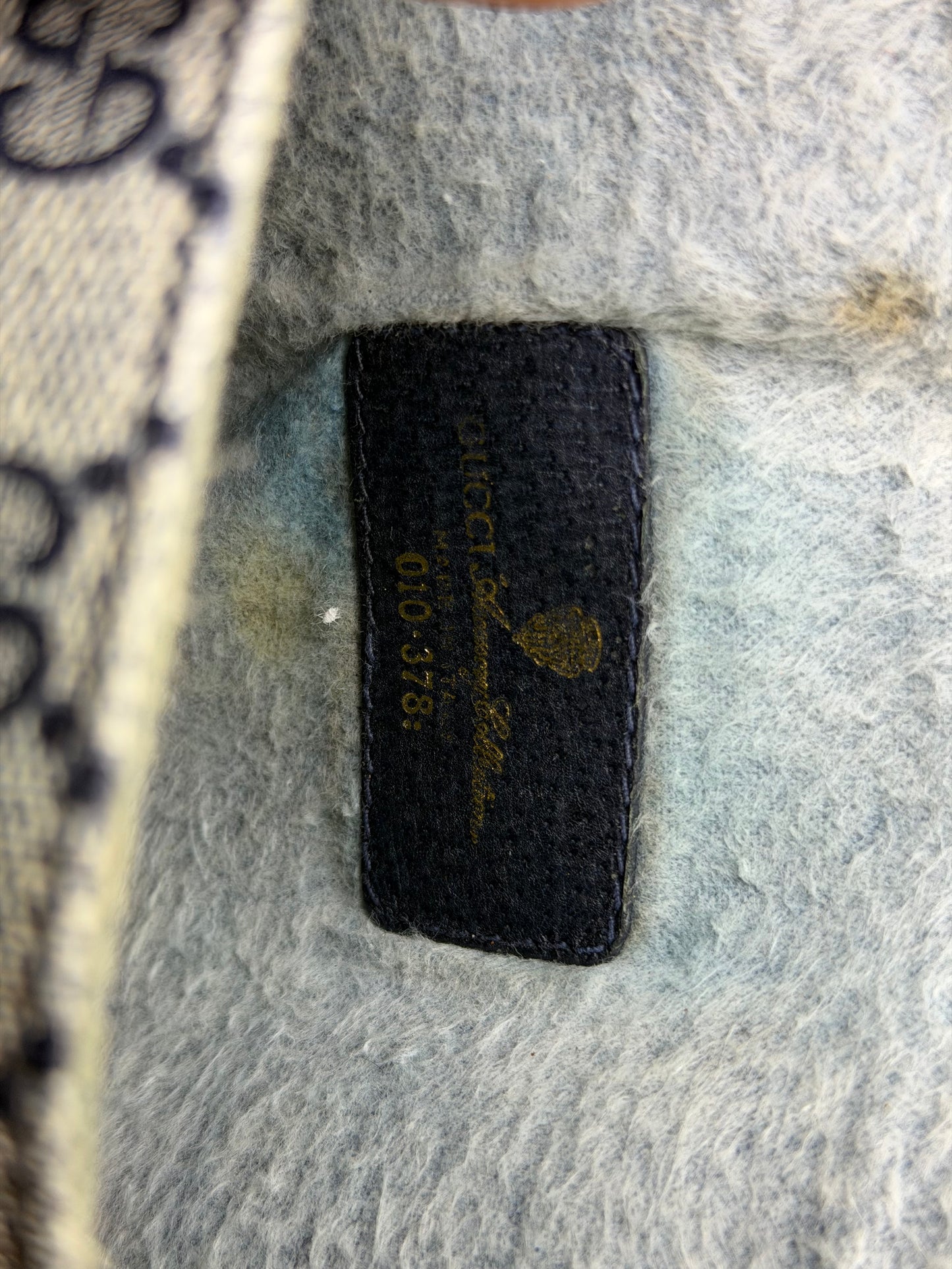 Gucci Supreme Navy Clutch