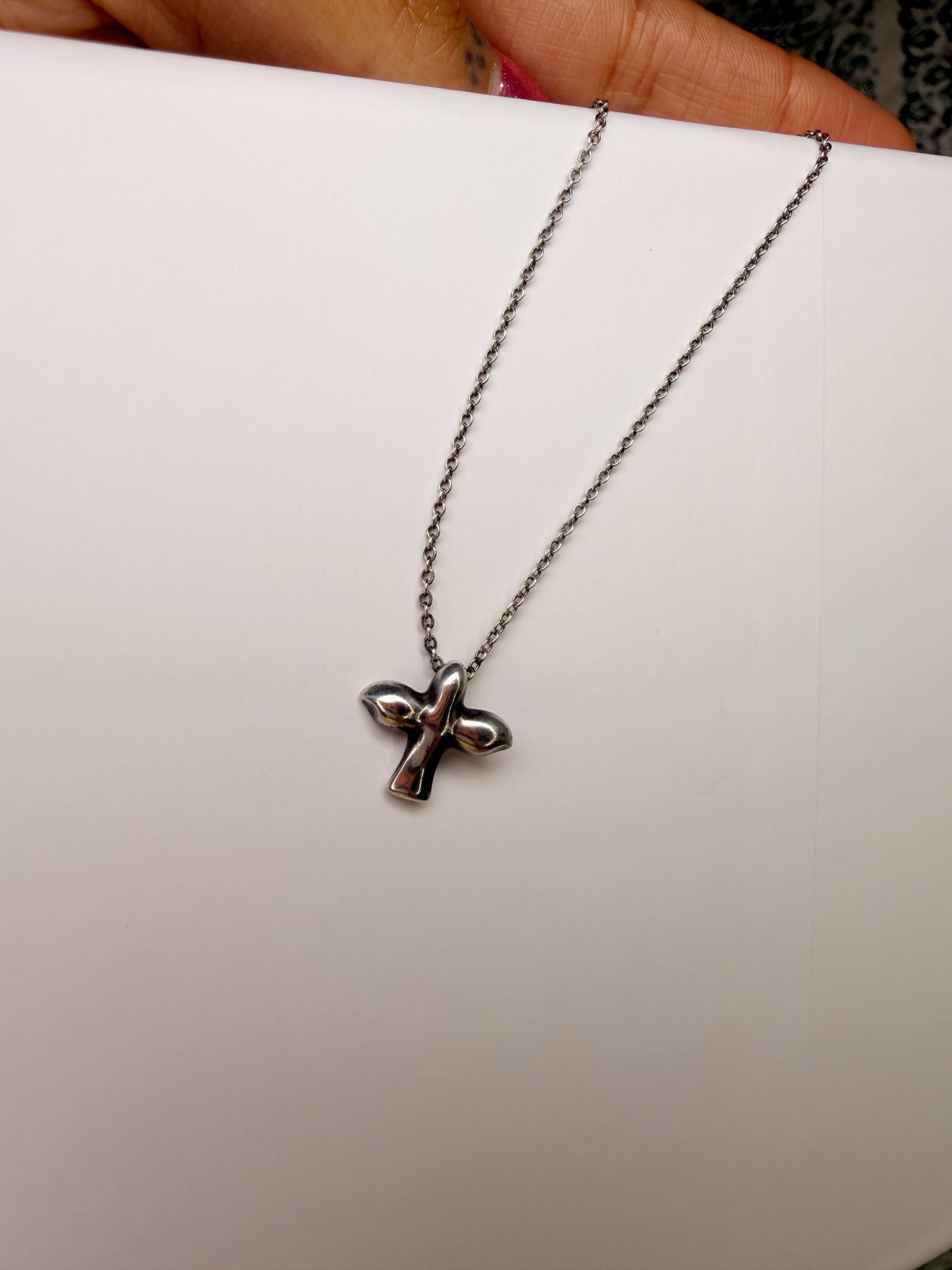 Tiffany & Co. Elsa Perretti Silver Dove Necklace