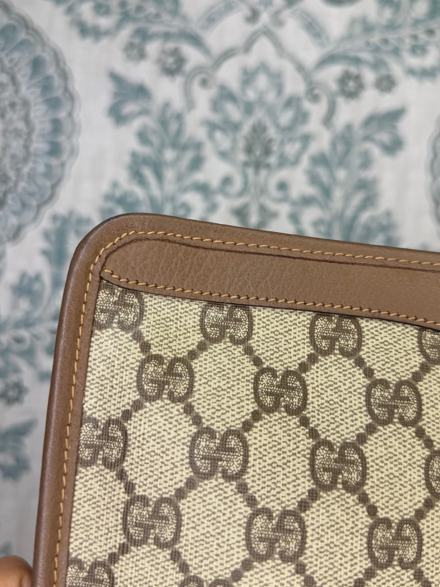 Gucci Supreme Brown Clutch