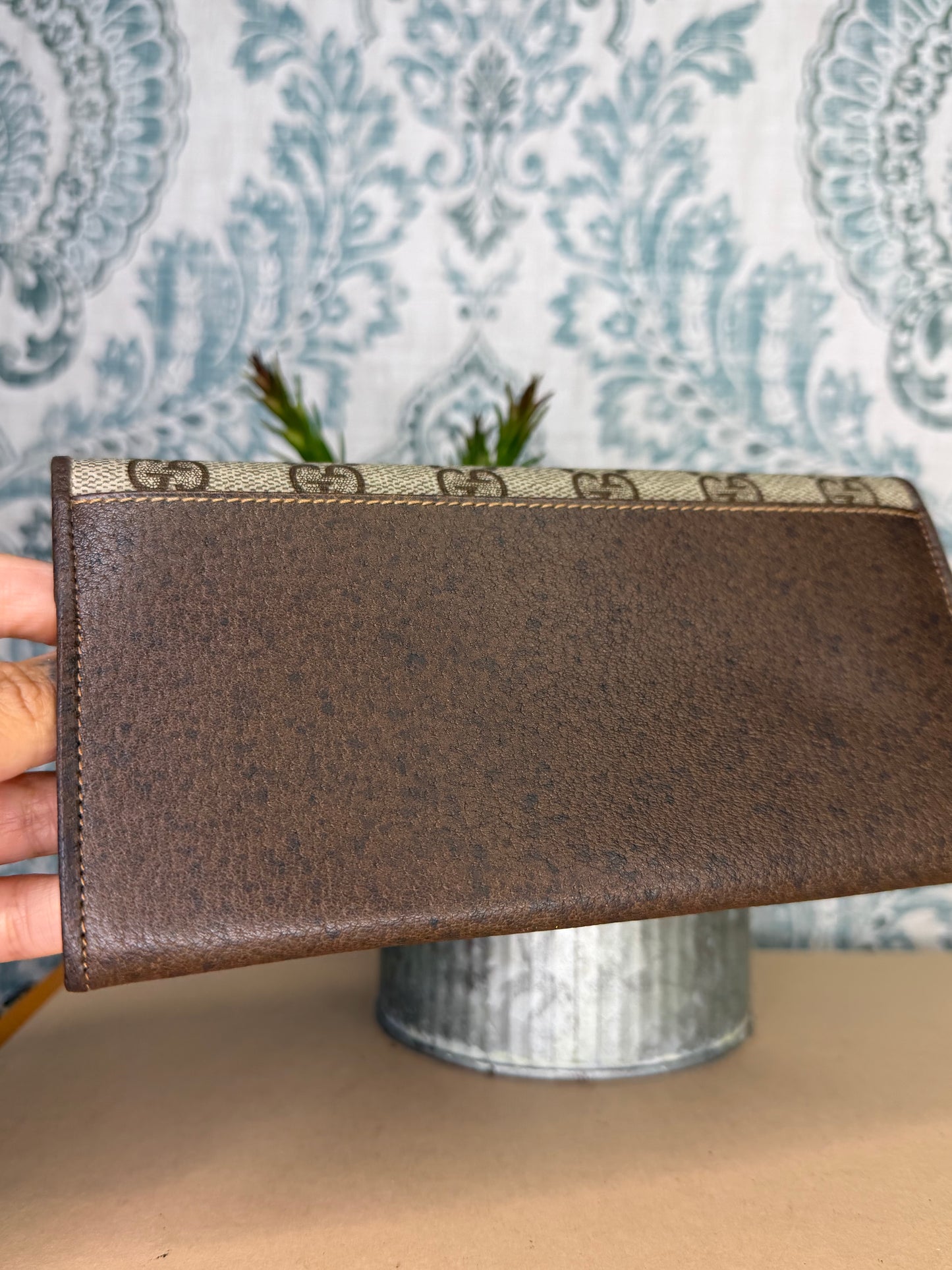Gucci Canvas Vintage Supreme Long Wallet