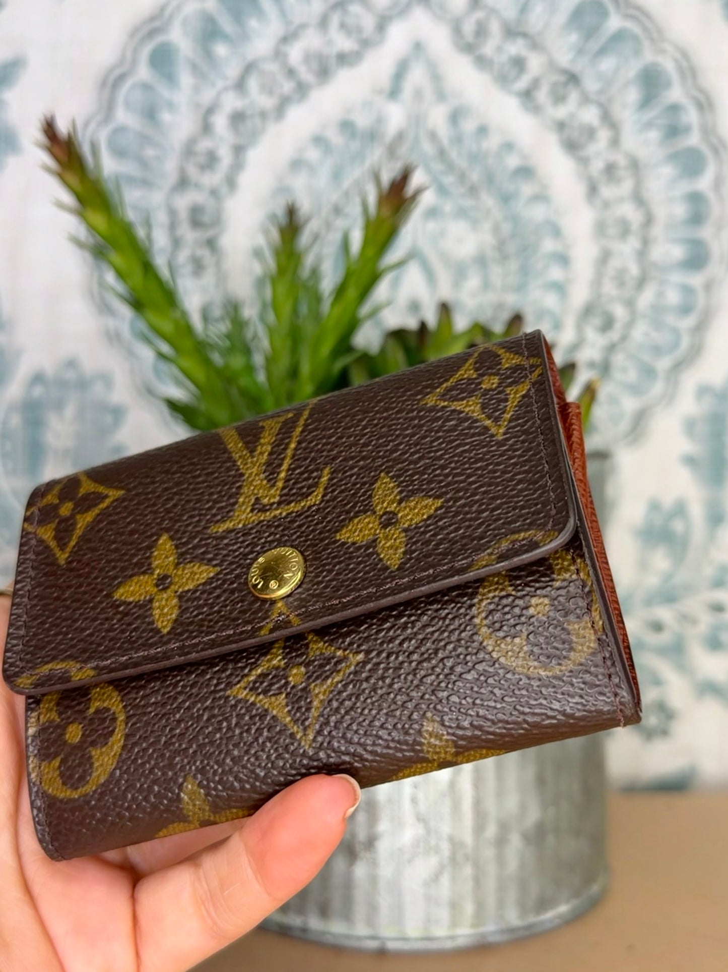 Louis Vuitton Porte Monnaie Plat Monogram Card Case #2