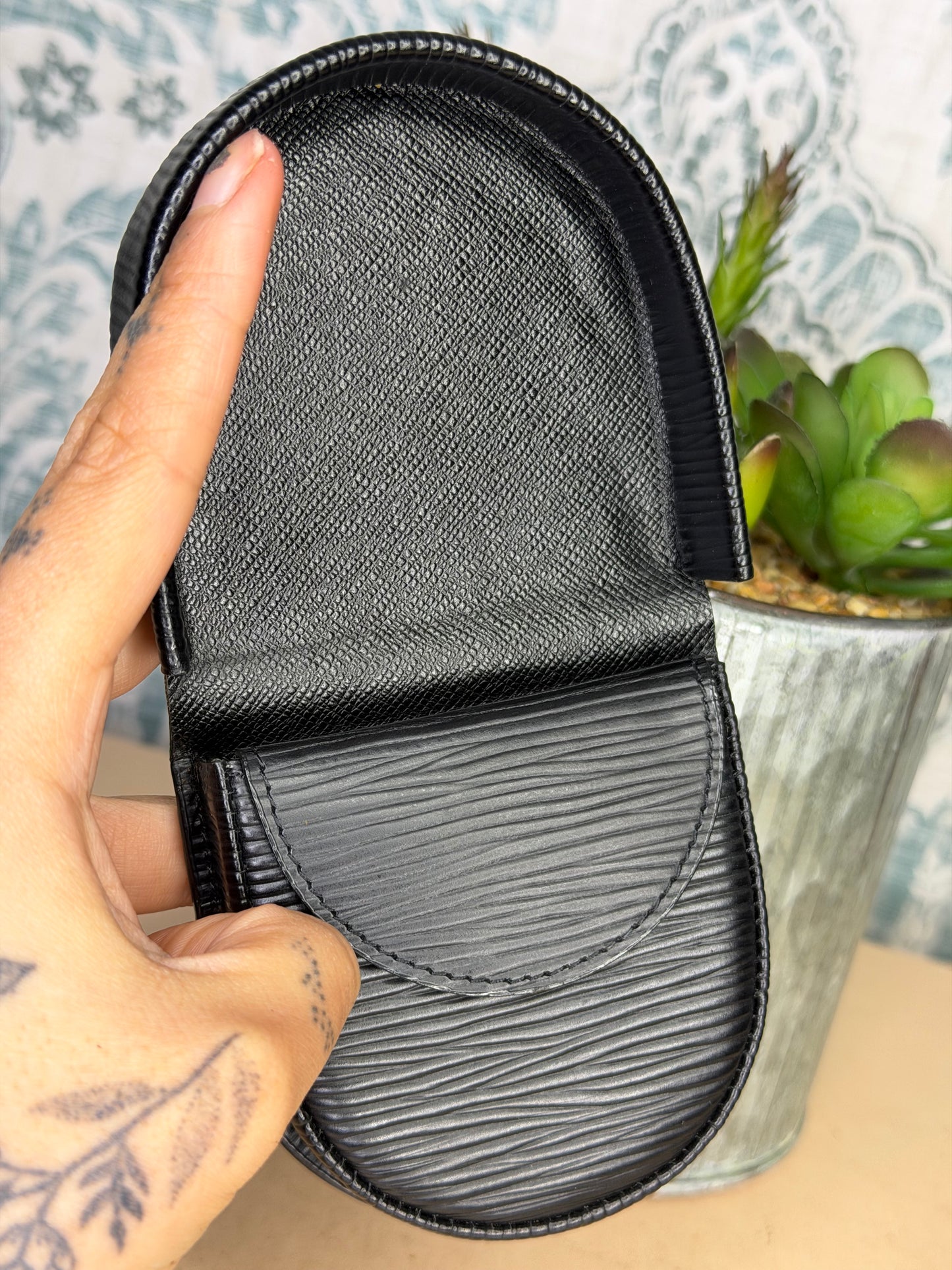 Louis Vuitton Epi Coin Purse Black