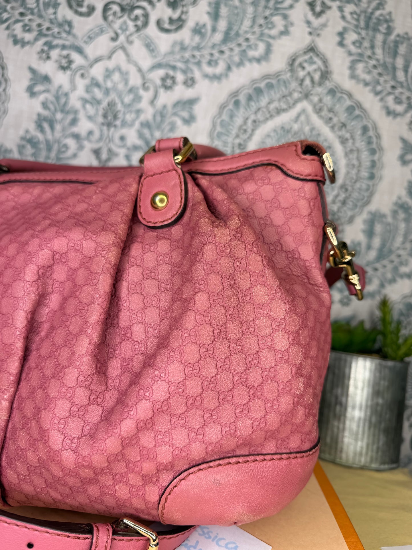 Gucci Pink Micro Guccissima Medium Sukey