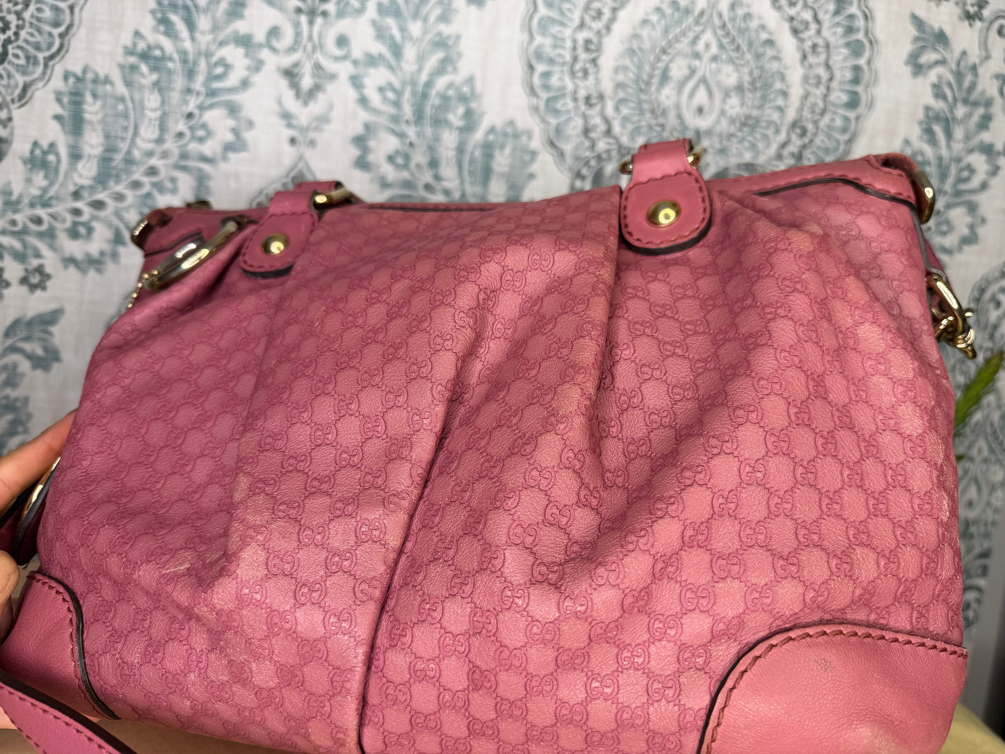 Gucci Pink Micro Guccissima Medium Sukey