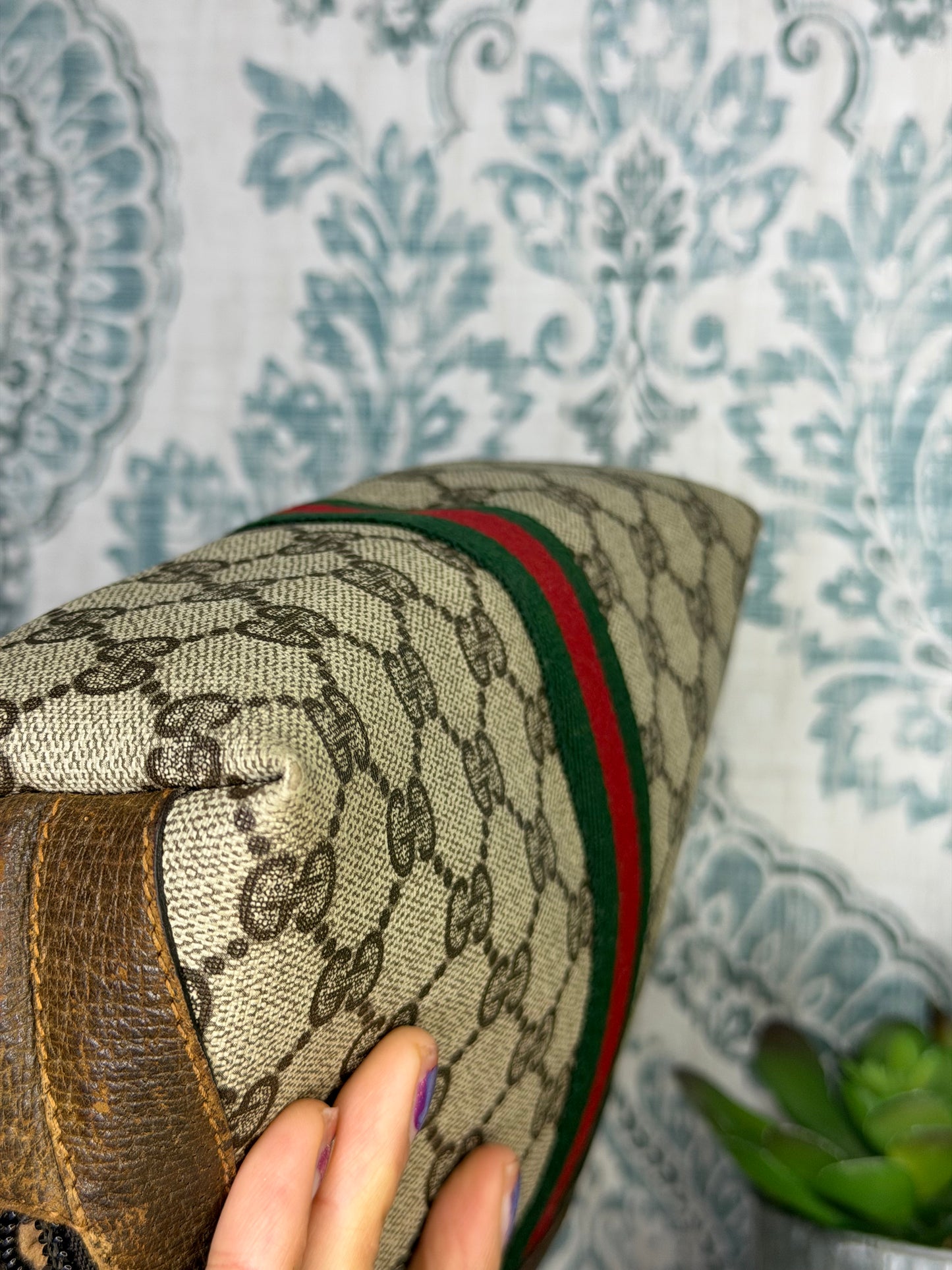 Gucci Supreme Sherry Line Cosmetic Pouch