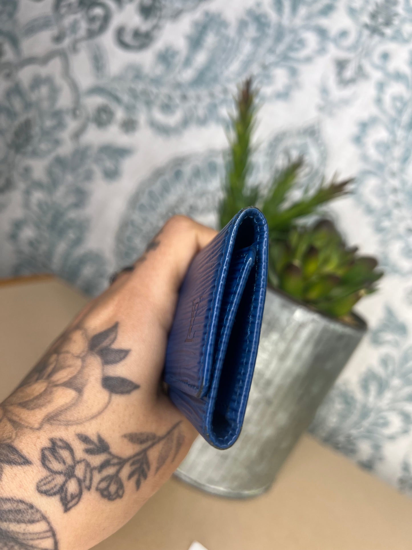 Louis Vuitton Epi Blue 4 Key Holder #2